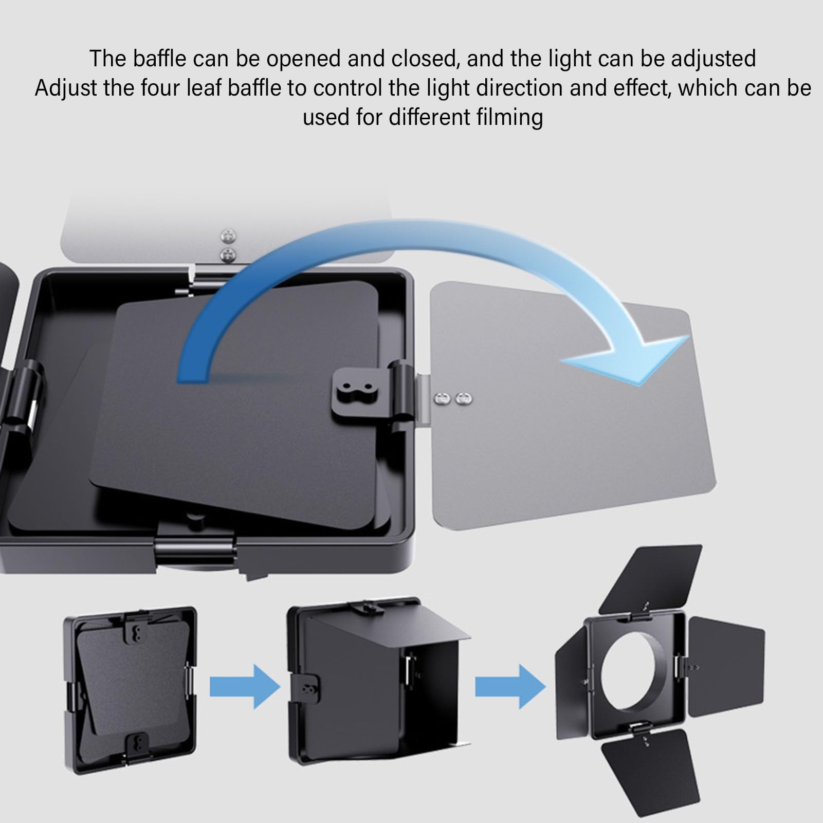 VBESTLIFE PRISTIER DE LA Ligne À Quatre Leaf pour LA Lumière Vidéo, pour Mini Bowens Mount, Compact et Portable, pour Les Portraits, LA Nature Morte et Le Vlogging