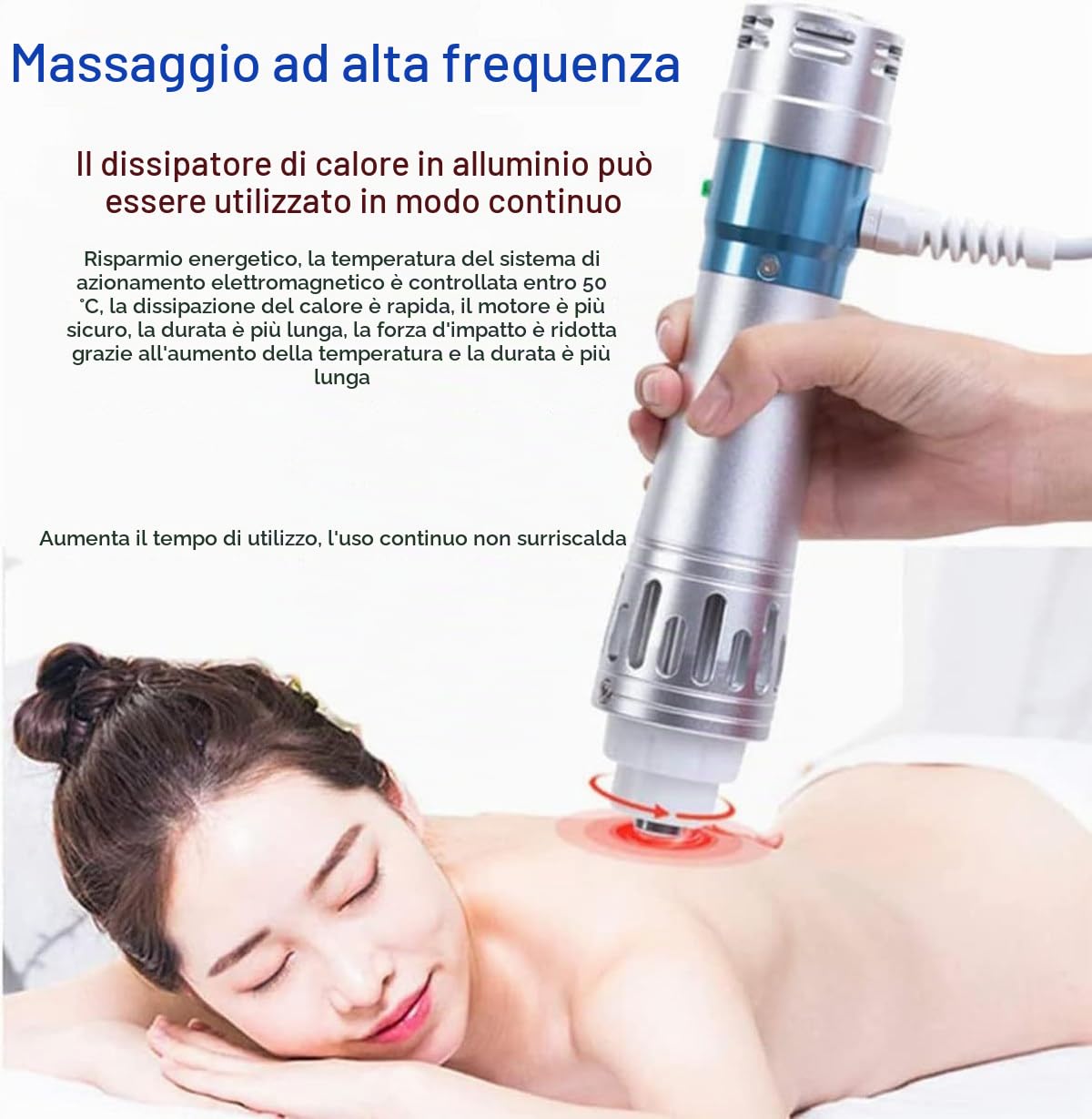 Macchina per Terapia Ad Onde D'urto, per Disfunzione Erettile Macchina per Onde D'urto ED - Attrezzatura Portatile per Il Sollievo dal Dolore Mirato