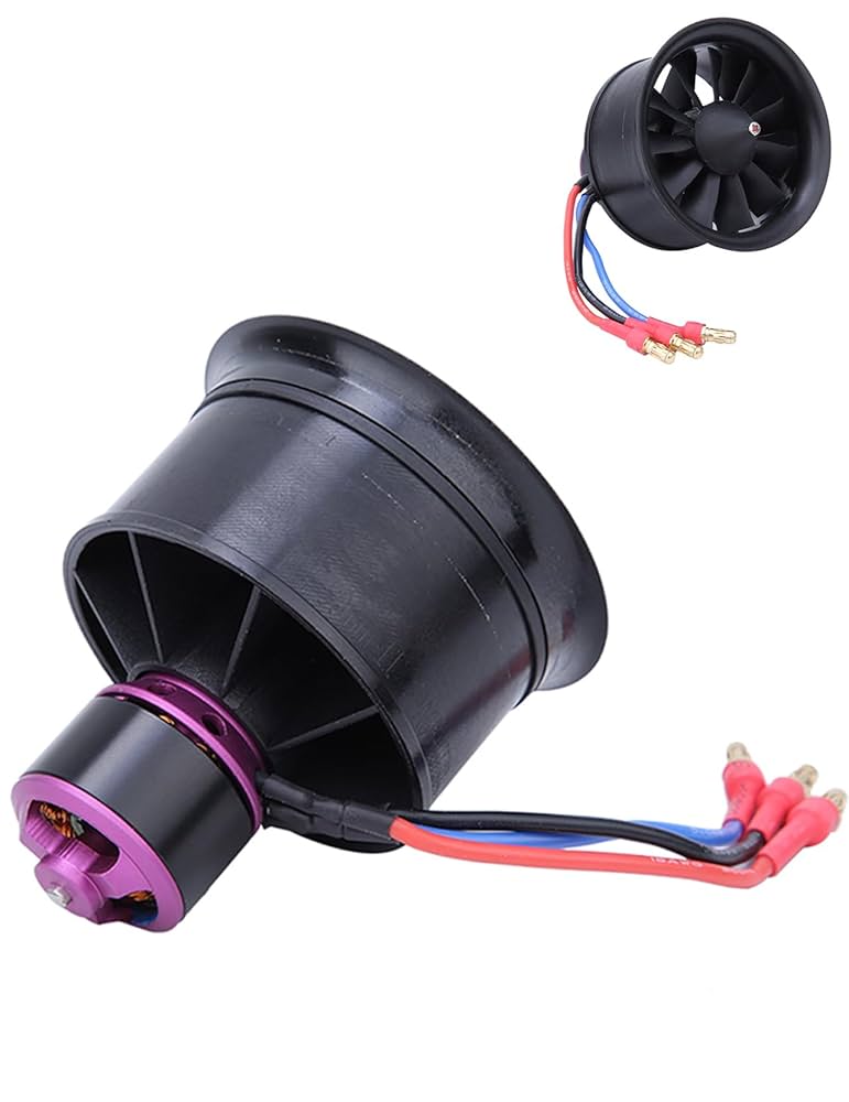 Amazon.com: 50mm EDF Motor KV4900 3S, 11-Blade High-Speed
