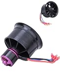 50mm EDF Motor KV4900 3S, 11-Blade High-Speed Brushless RC Jet Engine Fan, RC Aircraft Jet Parts Compatible with EDF 50 Power Systems for RC Aircraft