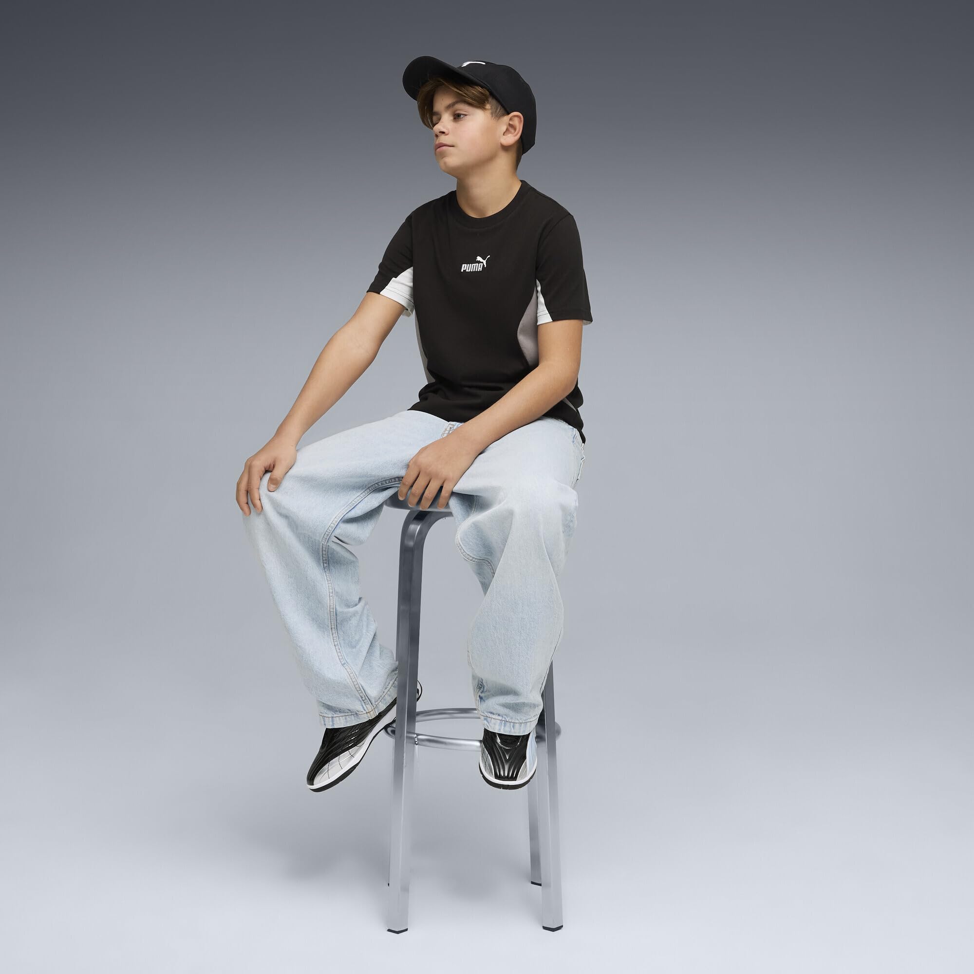 Puma Ess Block Tee B Magliette Bambini e Ragazzi (Pacco da 1)