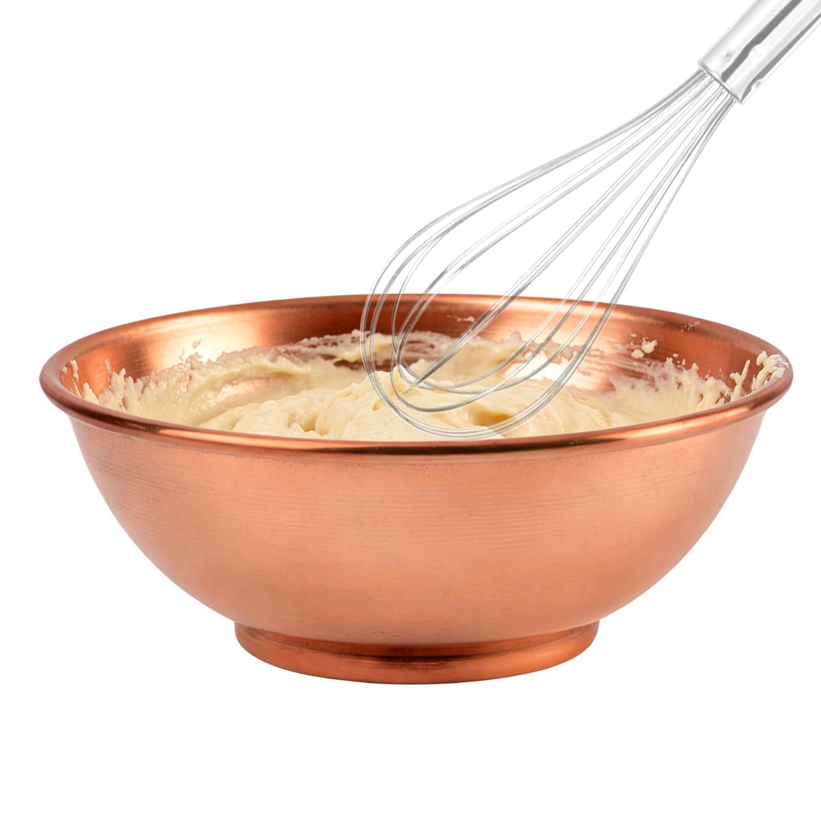 Bol en cuivre grand récipient de rangement pour la cuisine et les salades