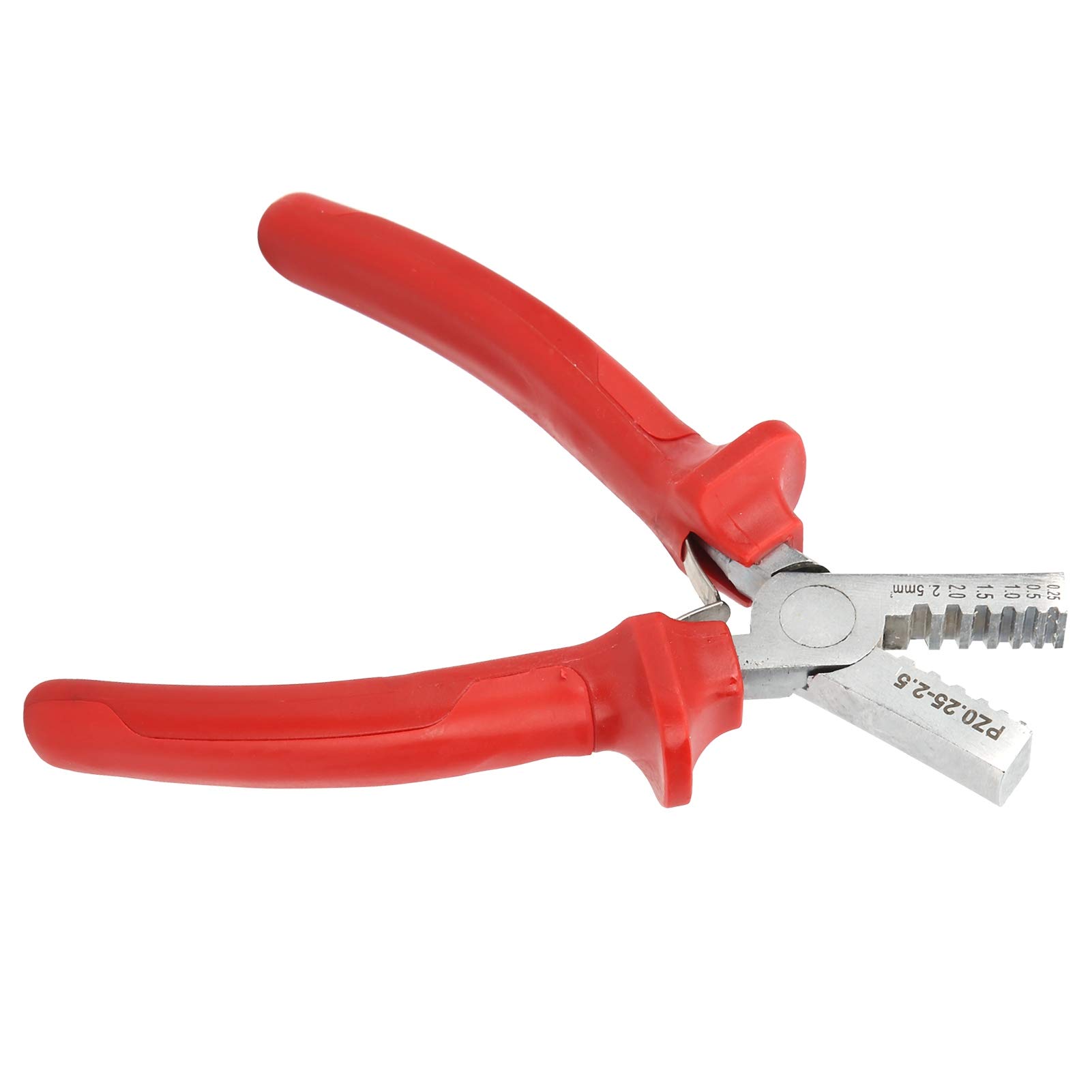 Pinze per Cavi, 45 Pinza spelafili in Acciaio, Pinza spelafili per crimpatura Fili, Pinza crimpatrice, Strumento crimpatrice, Attrezzi per elettricisti 0,252,5 mm