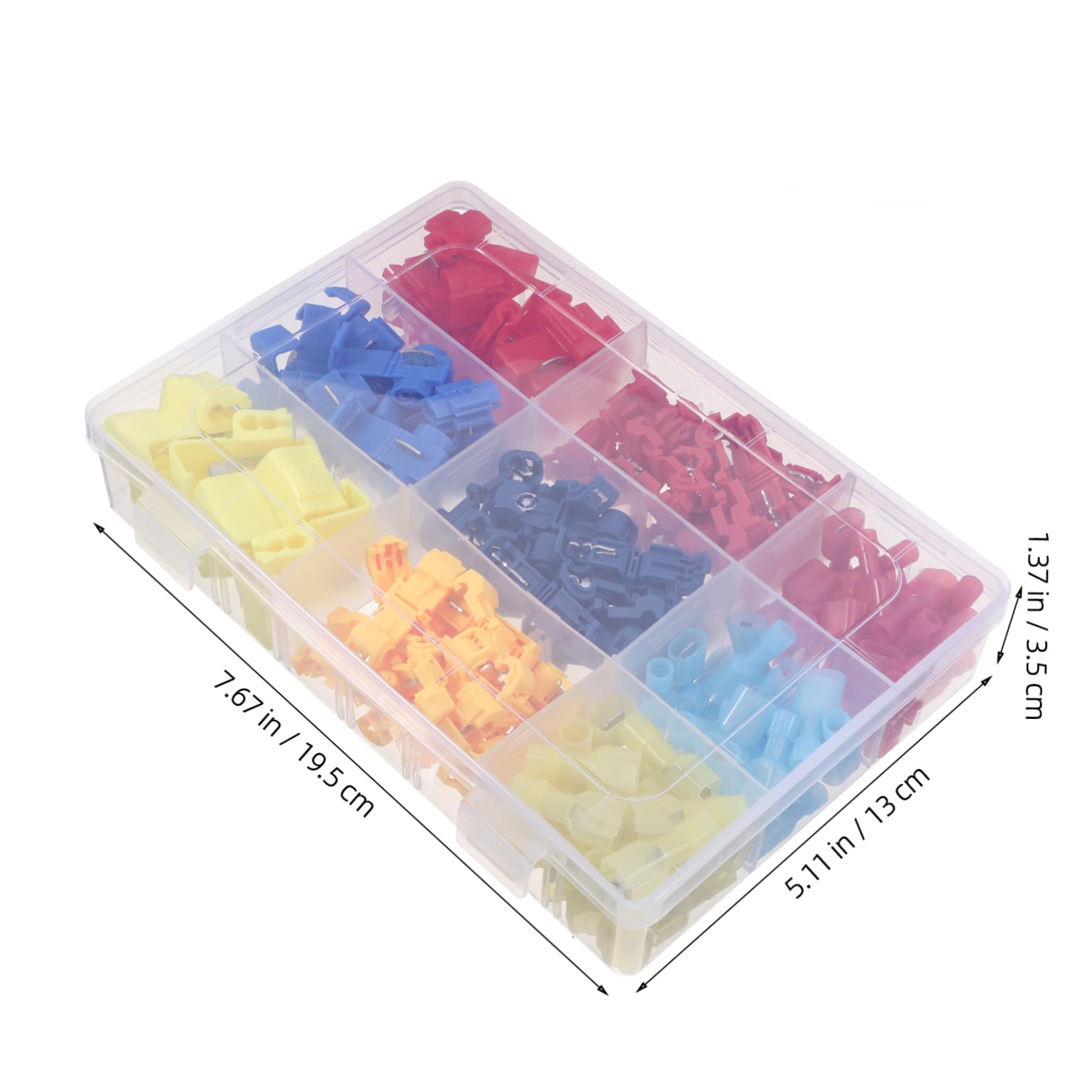 CIYODO 160pcs Snap Splice Lock Wire Terminal Kit Quick Wiring Clamp Terminal List for Electrical Connectors