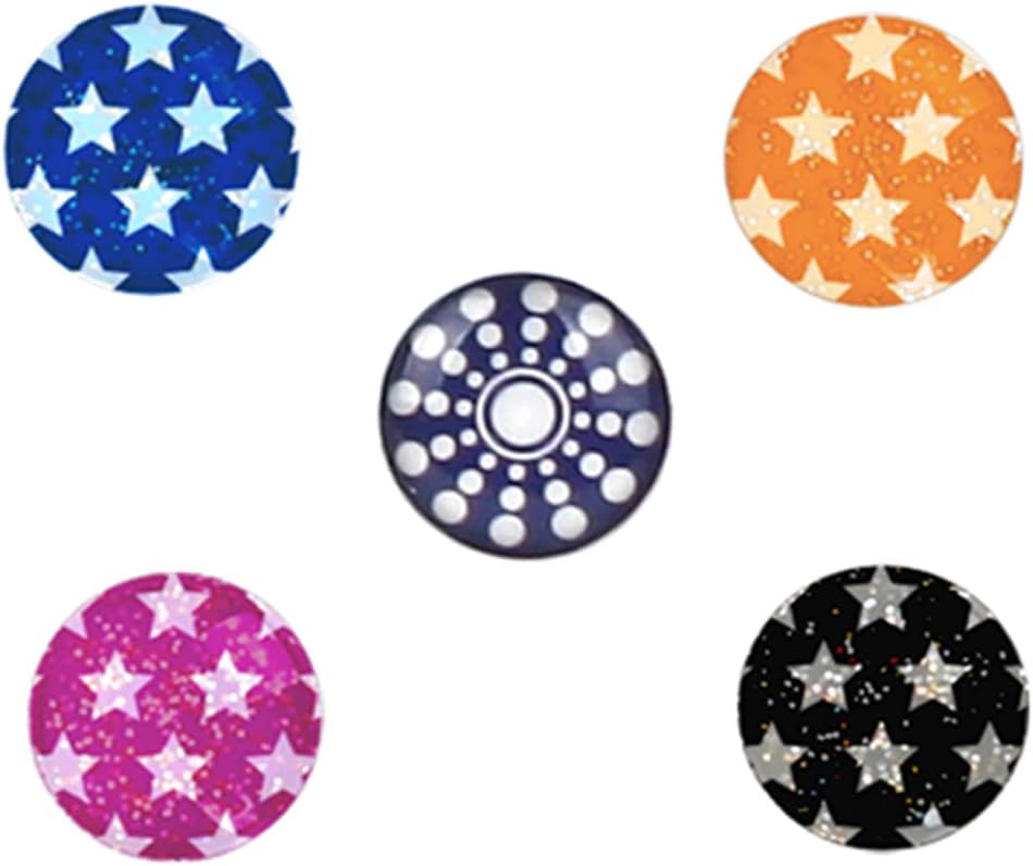 AHB00213 miButton Home Button Sticker for iPod, iPhone, & iPad - Glitter Stars - 1 Pack - Charm - Retail Packaging - Glitter Stars