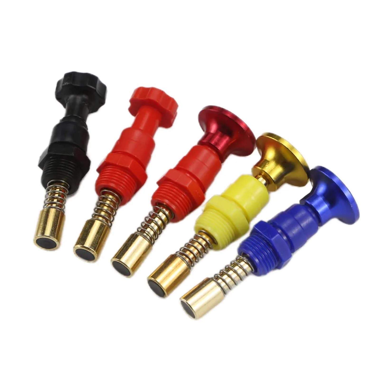 Vis de réglage de ralenti universelle for carburateur de moto, 1 pièce(Yellow-Round)