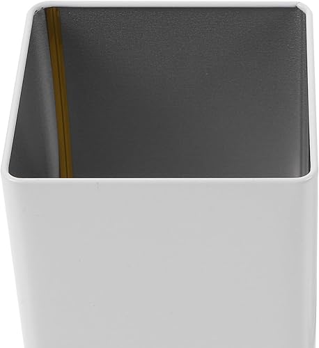 Miniatura 6 de SEWACC Caja de lata blanca cuadrada de hojalata para té con tapas, caja de metal para dulces, joyas, panadería, vela, regalo de fiesta de Navidad