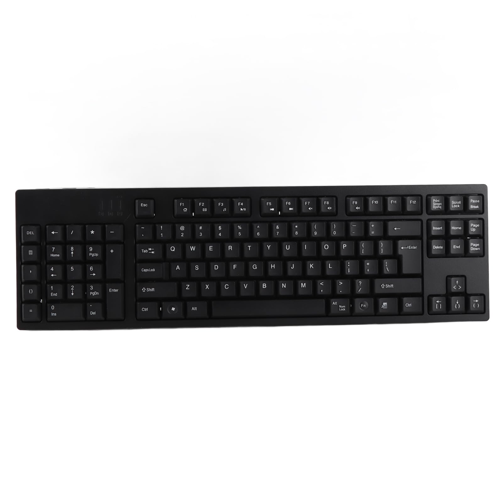 Linkshänder-Tastatur, Ergonomische, Volle Größe, 109 Tasten, Dual-USB-HUB-Computertastatur mit 2 USB-Anschlüssen, für Software-Designer, Ingenieure, Banken, Büros