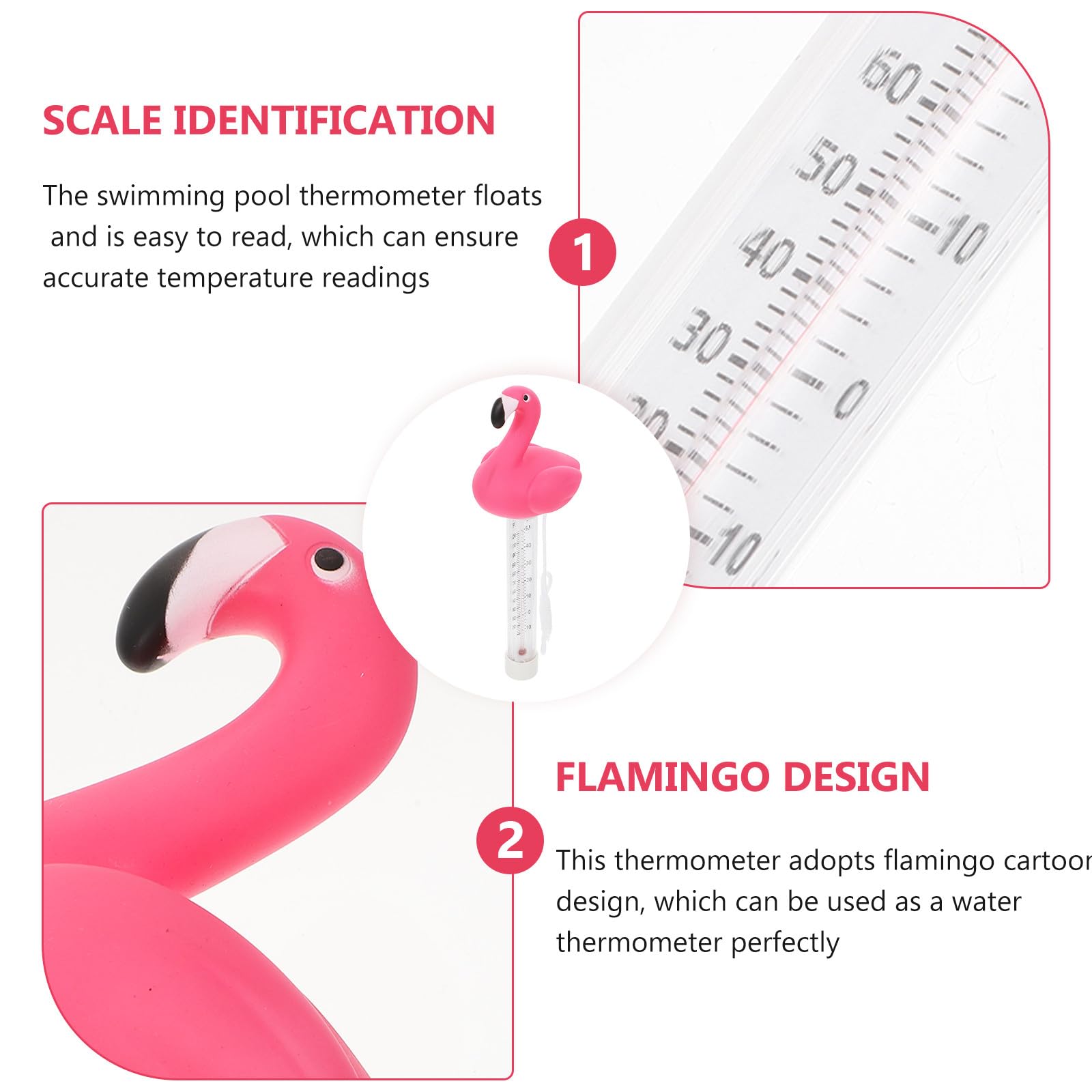 BESPORTBLE 3 Pcs Termometro Indicatore Di Temperatura Della Piscina Decorazione Della Piscina Per Bambini Vasche Per Bambini Per Neonati Acqua Da Bagno Indicatore Di Temperatura Del