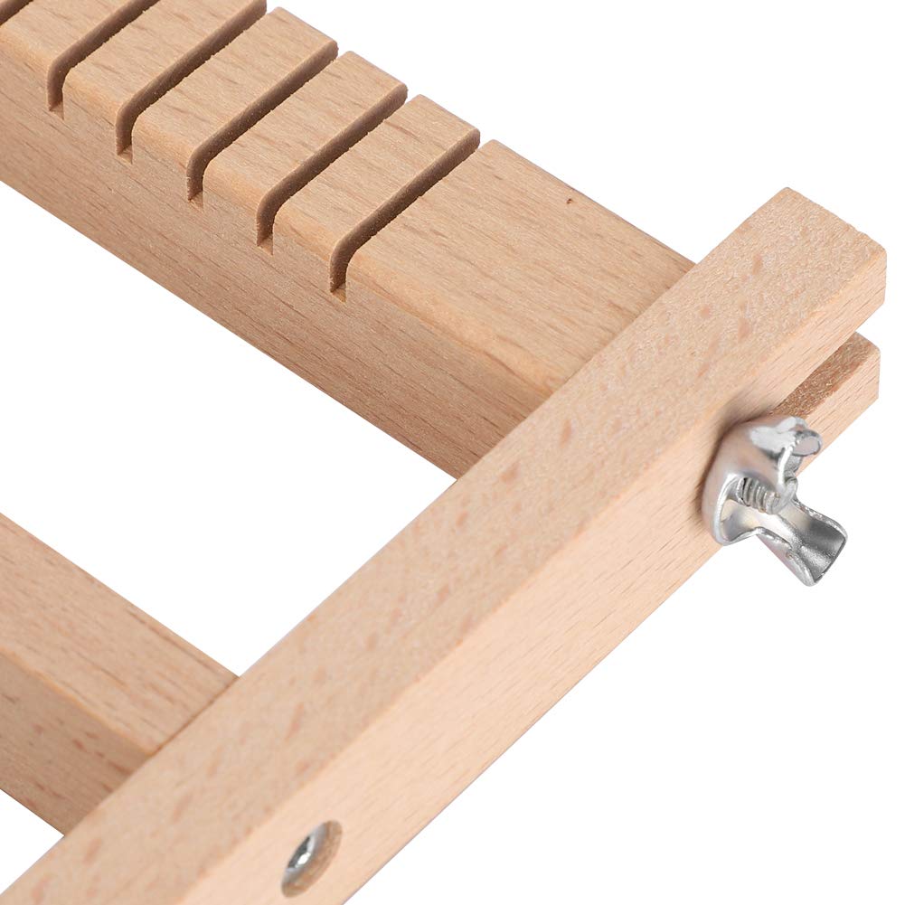 Adfaga Kit telaio per tessitura, grande lavoro a maglia fai da te in legno per principianti Set artigianale per arazzi fatti a mano con superficie liscia per realizzare sciarpe, ta