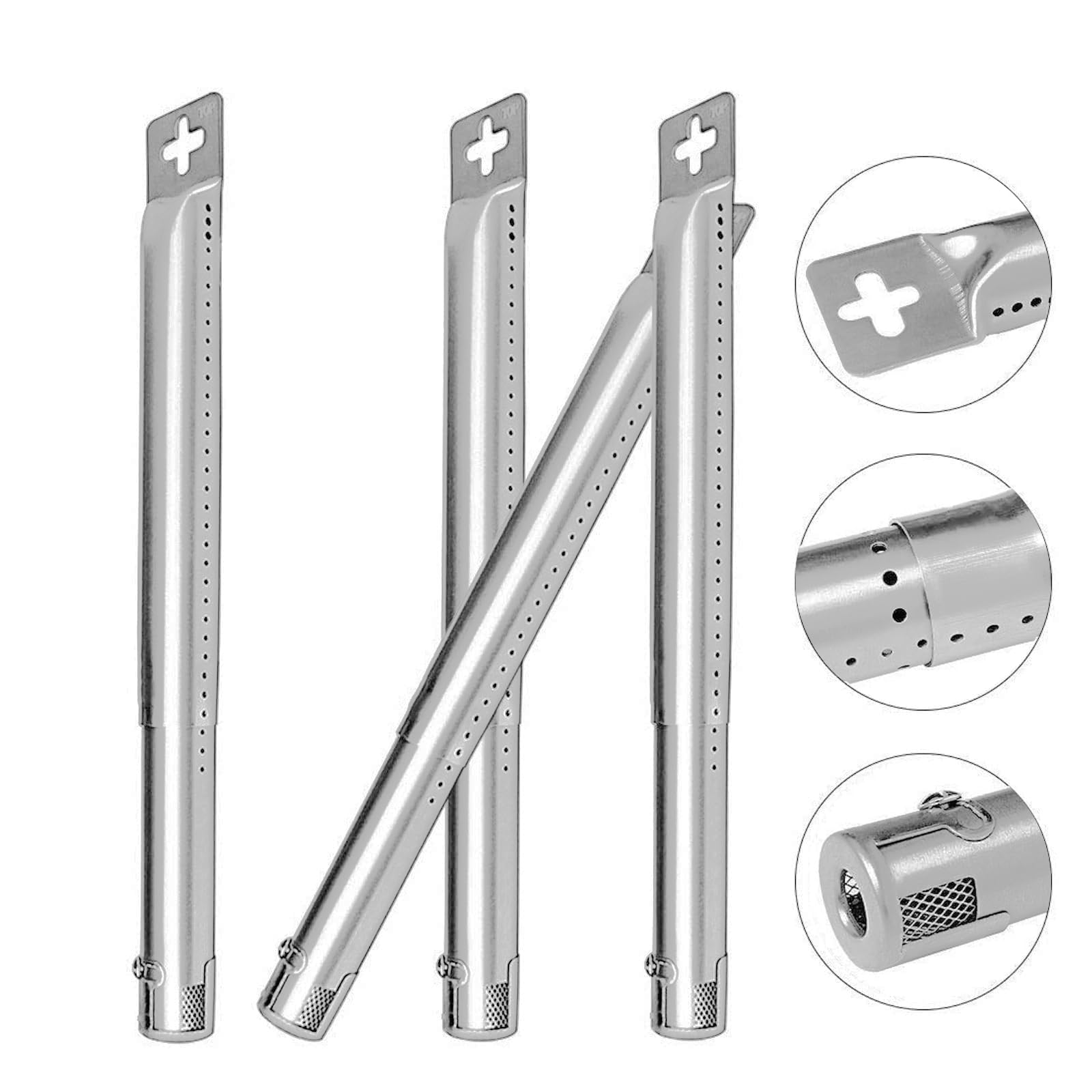Set 4 Bruciatori Per Barbecue In Acciaio Inox – Regolabili Da 31 A 45 Cm, Compatibili Con Landmann, Campingaz, Outback
