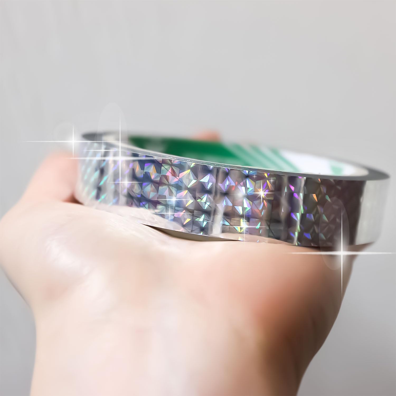 Amazon | ホログラムテープ 【シルバー】 銀 粘着あり デコレーション