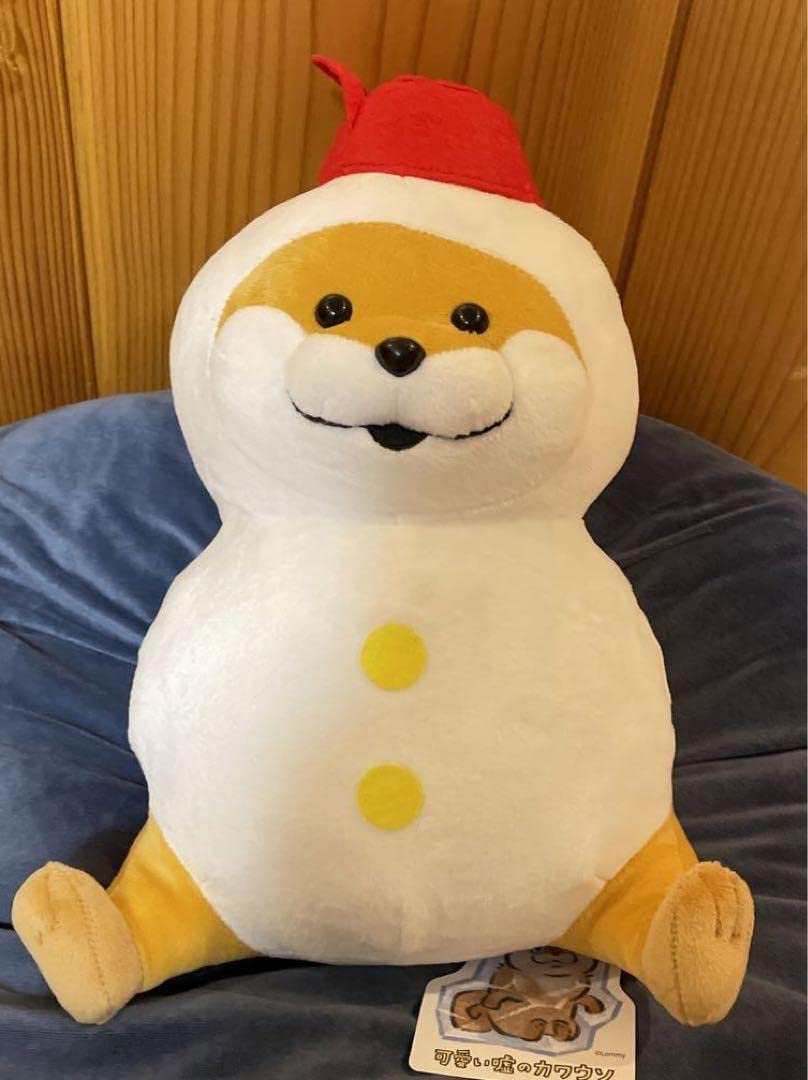 Amazon.co.jp: 可愛い嘘のカワウソ 雪だるま BIG ぬいぐるみ : おもちゃ 