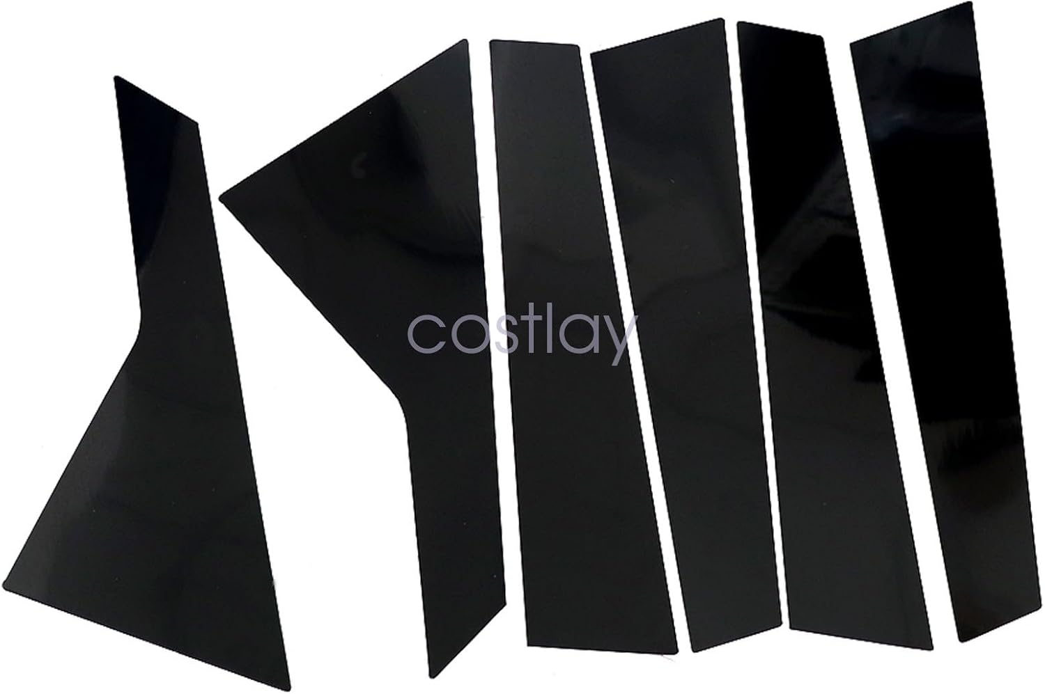PC Window BC Pillar Post Cover Trim 6pcs fits for Cadillac CT6 2016-2020 2.0L Genuine For OEM Replacement