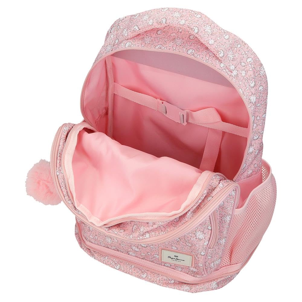 Pepe Jeans MIA Zaino Compatto Staccabile 2 Ruote Rosa Chiaro 32x45x21 cm Poliestere 30.2L di Joumma Bags