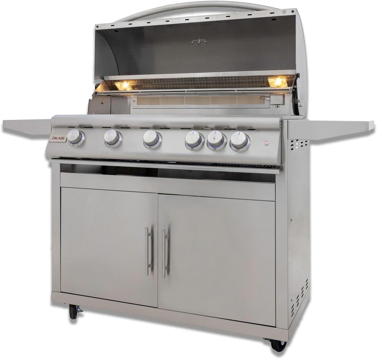Blaze LTE+ 40-Inch 5-Burner Natural Gas Grill w/Ceramic Flame Tamers