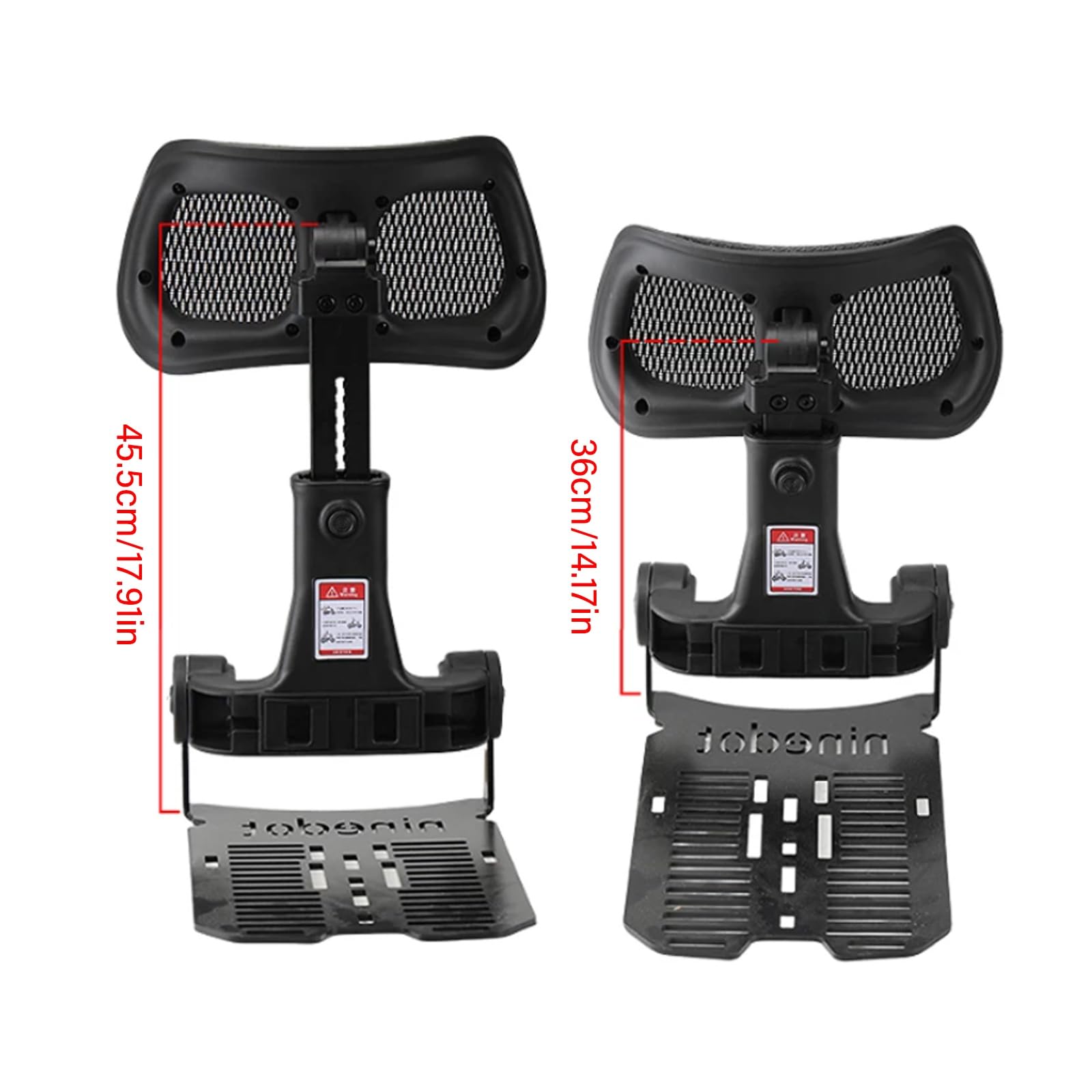 Cojín de Soporte de Cintura Trasera para Motocicleta, Soporte Lumbar Ajustable, cojín de Cintura para Asiento Trasero para Scooter eléctrico No9, Respaldo Multiusos para Conductor y Pasajero