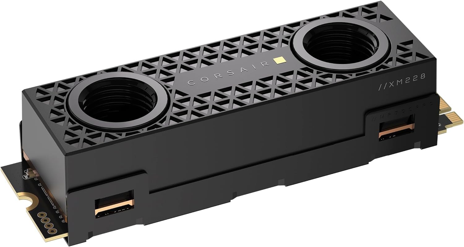 Corsair MP700 PRO Hydro X Series 2TB M.2 PCIe Gen5 x4 NVMe 2.0 SSD – M.2 2280 – Up to 12,400MB/sec Sequential Read – High-Density TLC NAND – Pre-Installed Water Block – Black-image-11