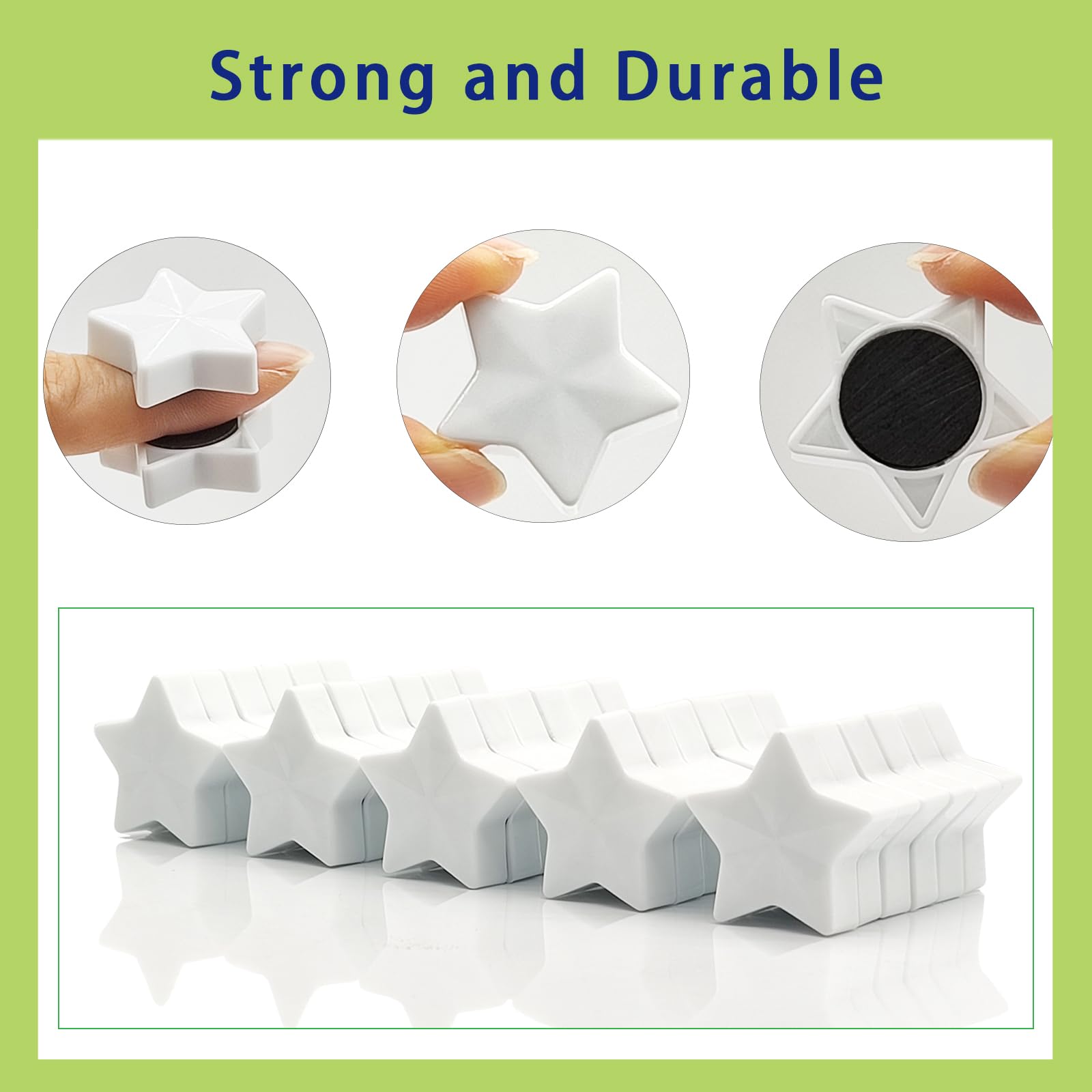 PYJLBX Lot De 20 Aimant Frigo - Aimant Puissant Étoiles