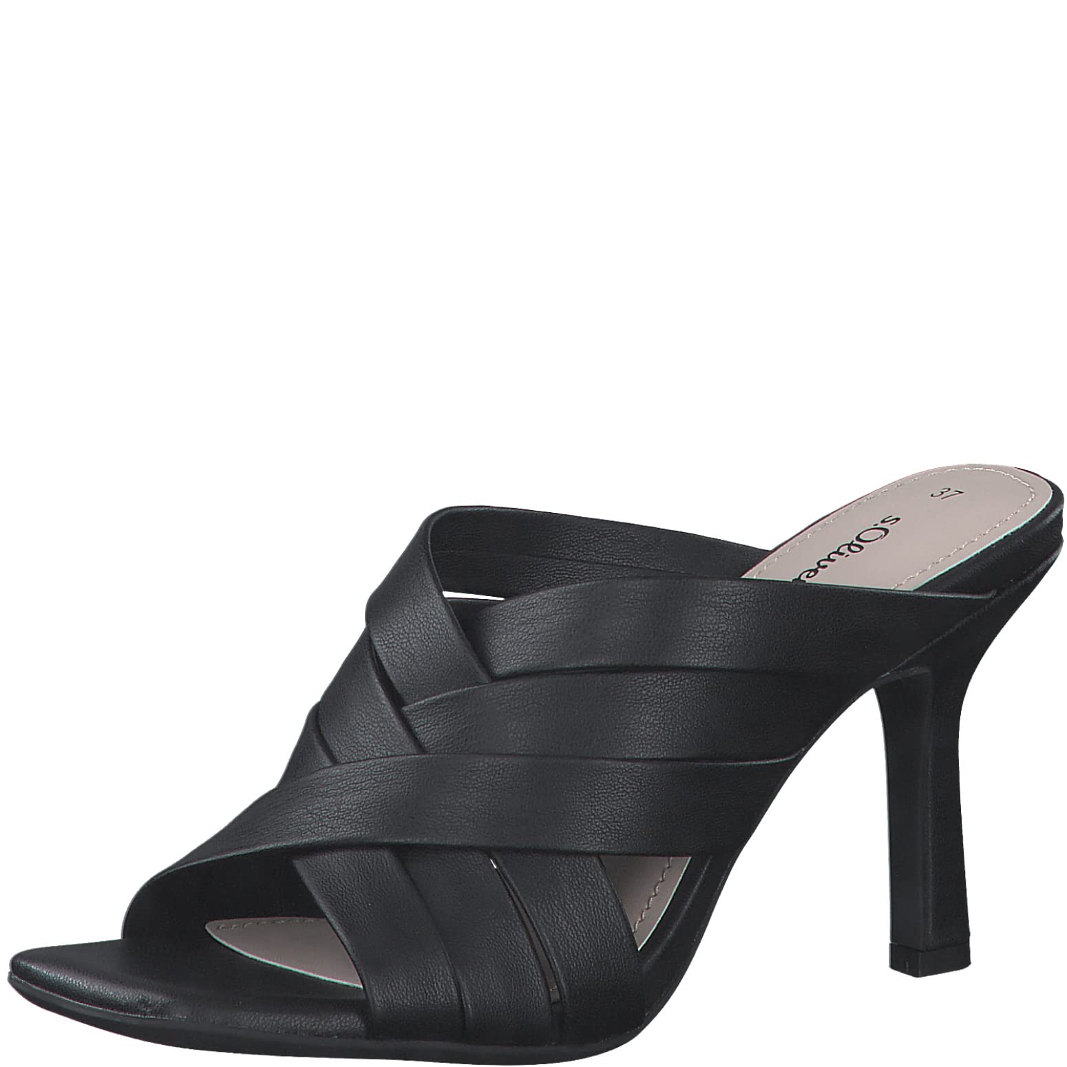 s.Oliver Women's 5-5-27205-20 Heeled Sandals, black, 4 UK