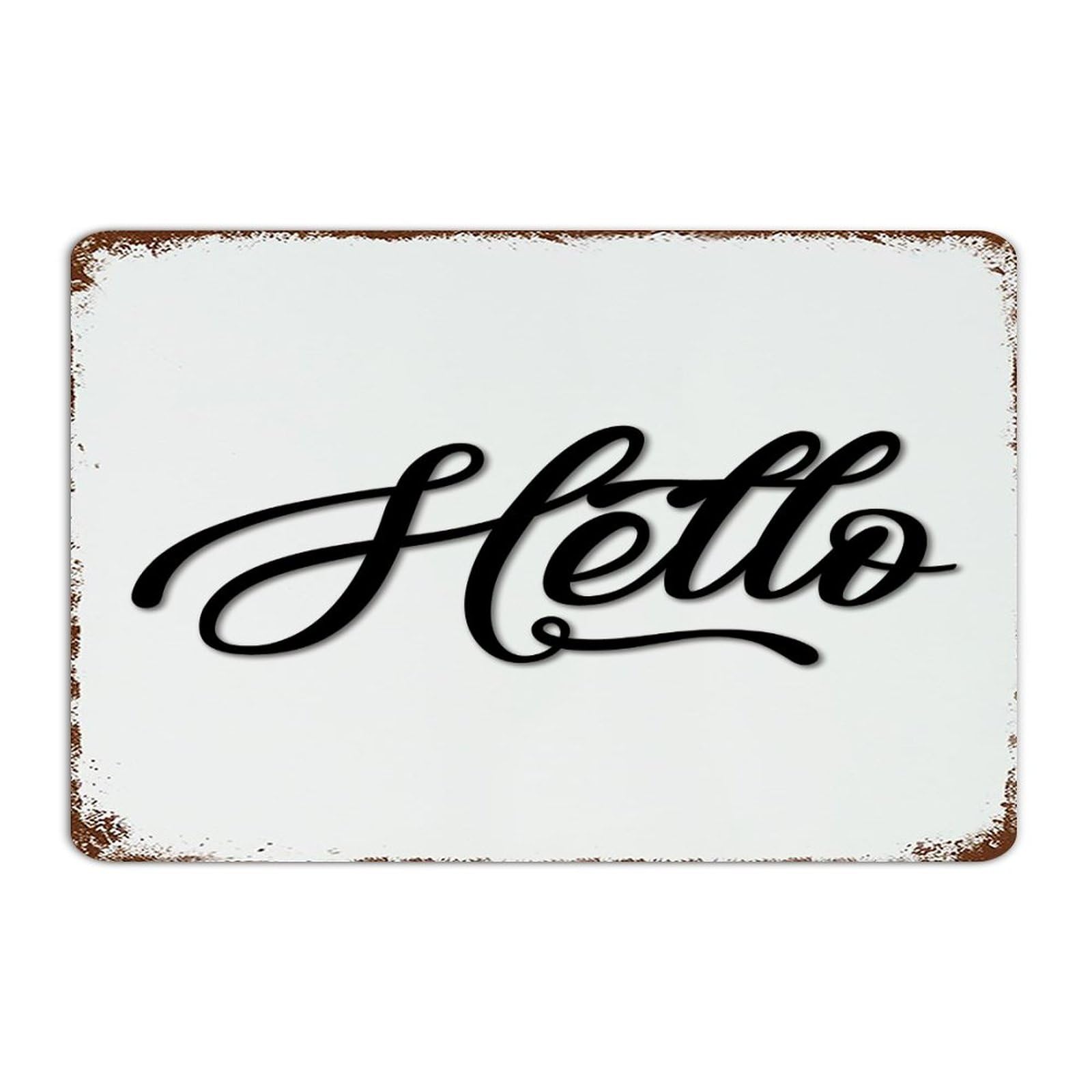 Targa Decorativa In Metallo Vintage 40x10 Cm – Scritta '24 Hour' In Inglese, Poster In Ferro Per Bar, Garage E Pareti Domestiche