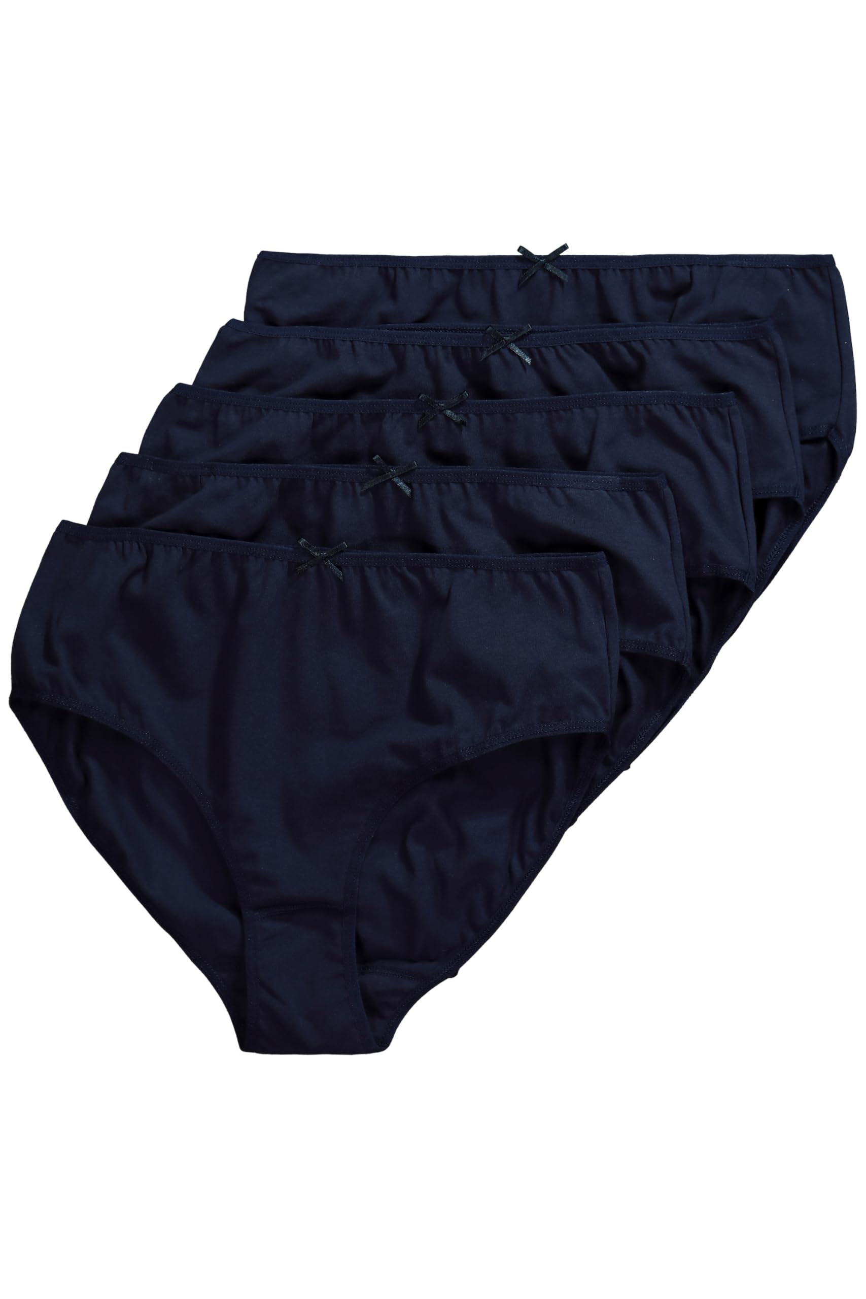 Ulla Popken Women's Waist Briefs (Pack of 5), midnight blue, 66-68