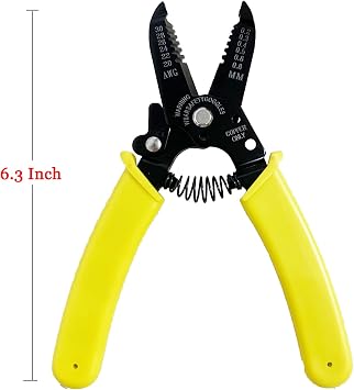 Professional Wire Stripper Wire Cutter Precision Multi-Function Hand Tool for 20-30 AWG Solid Wire & Stranded Wire, 6.5 Inch Wire Stripping Tool, 2 Pack