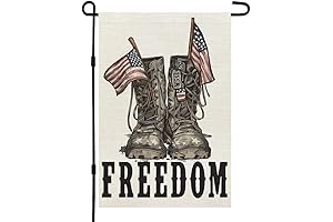 CROWNED BEAUTY Patriotic 4th of July 'Mandate Freedom' Garden Flag