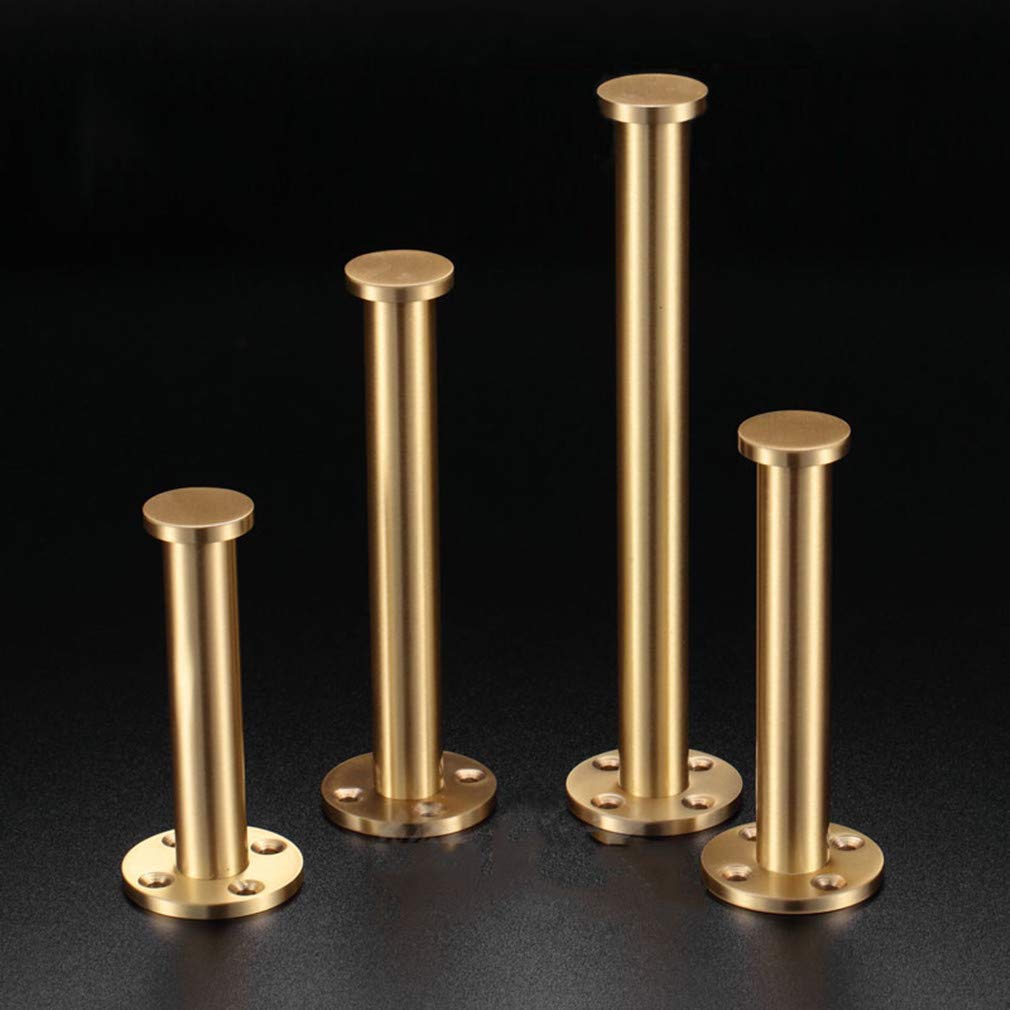 Amazon.co.jp: 4本の金属の家具の脚、真鍮のテーブルの脚、調節