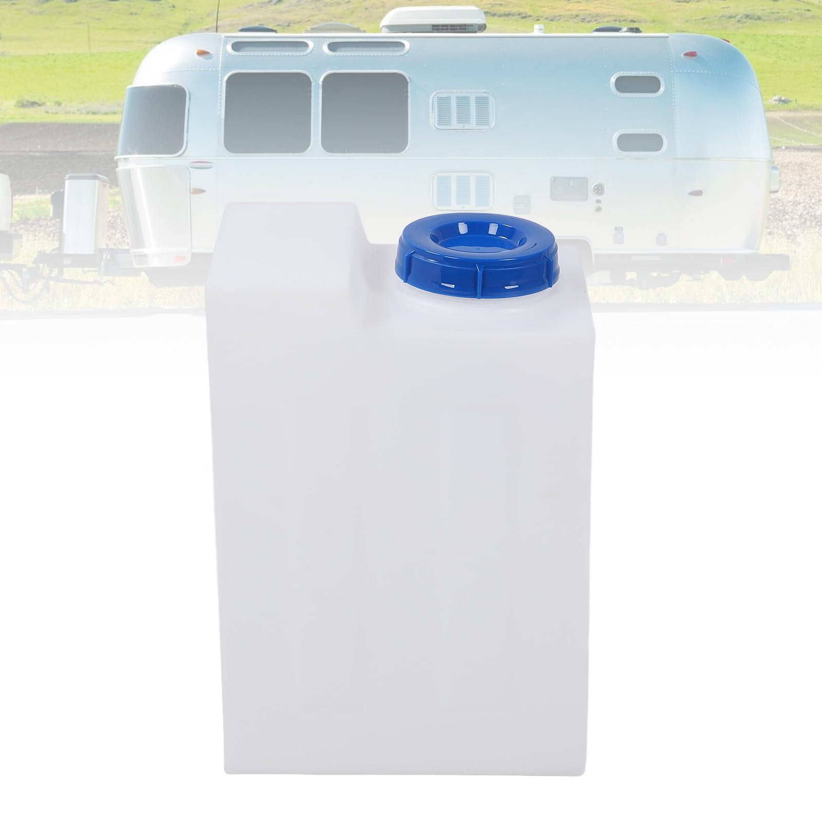Camping Wasserkanister, 50L Kunststoff Wasserbehälter Trinkwasser Behälter Wasserkanister RV Wassertank, Hitzebeständiger PE Wassertank für Wohnmobile, Anhänger, Boote, Yachten, 15 X 11 X 19,5 Zoll