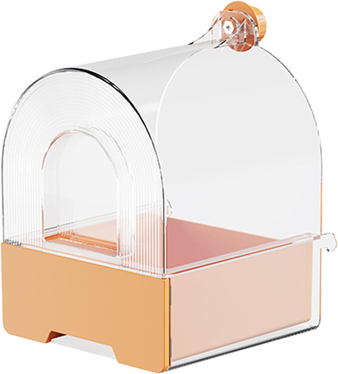 Clear Bird Water Bath Shower Box Bathtub Box for Parakeets Cockatiel Pet Cage Hanging Bowl Tool for Large with for Cage