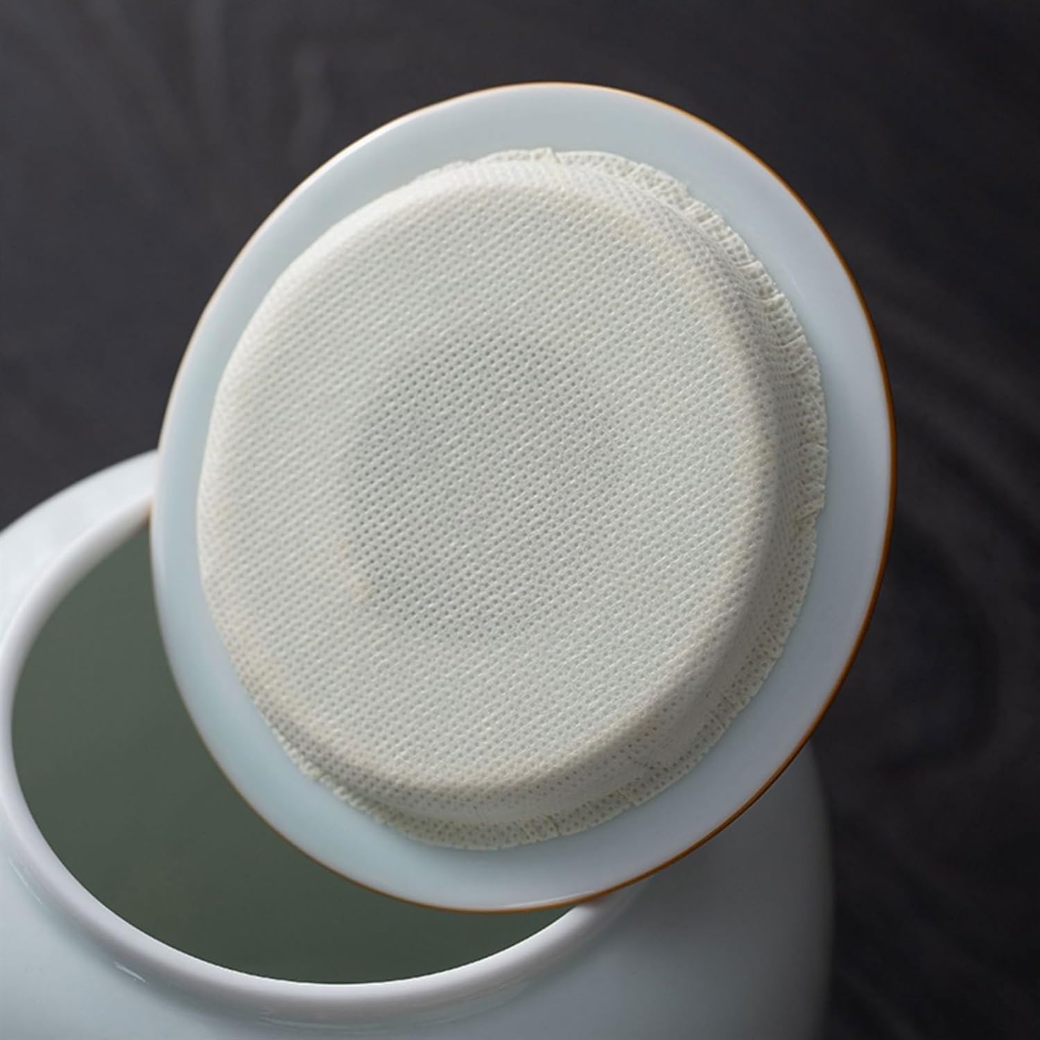 Kaffeedosen Keramik-Teedose, großes Kanister-Mund-Design, Lebensmittelaufbewahrungsdose für Tee/Kaffee/Kräuter/Zucker/Gewürze/Nüsse, Teeservice-Zubehör Salzdosen