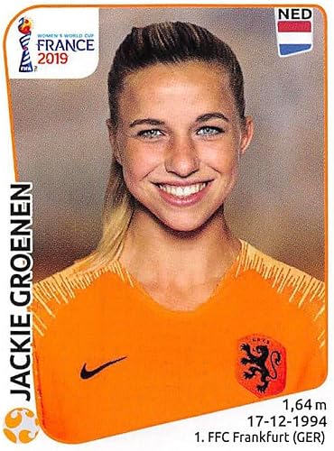 2019 Panini FIFA Women's World Cup France Album Stickers (Individual Sticker Only) Soccer #398 Jackie Groenen Netherlands 2 Inch by 2 12 Inch