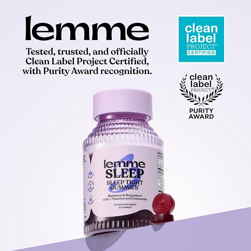 Lemme Sleep Gummies with 5mg Melatonin & Chamomile Extract, 30-Day Supply image 4