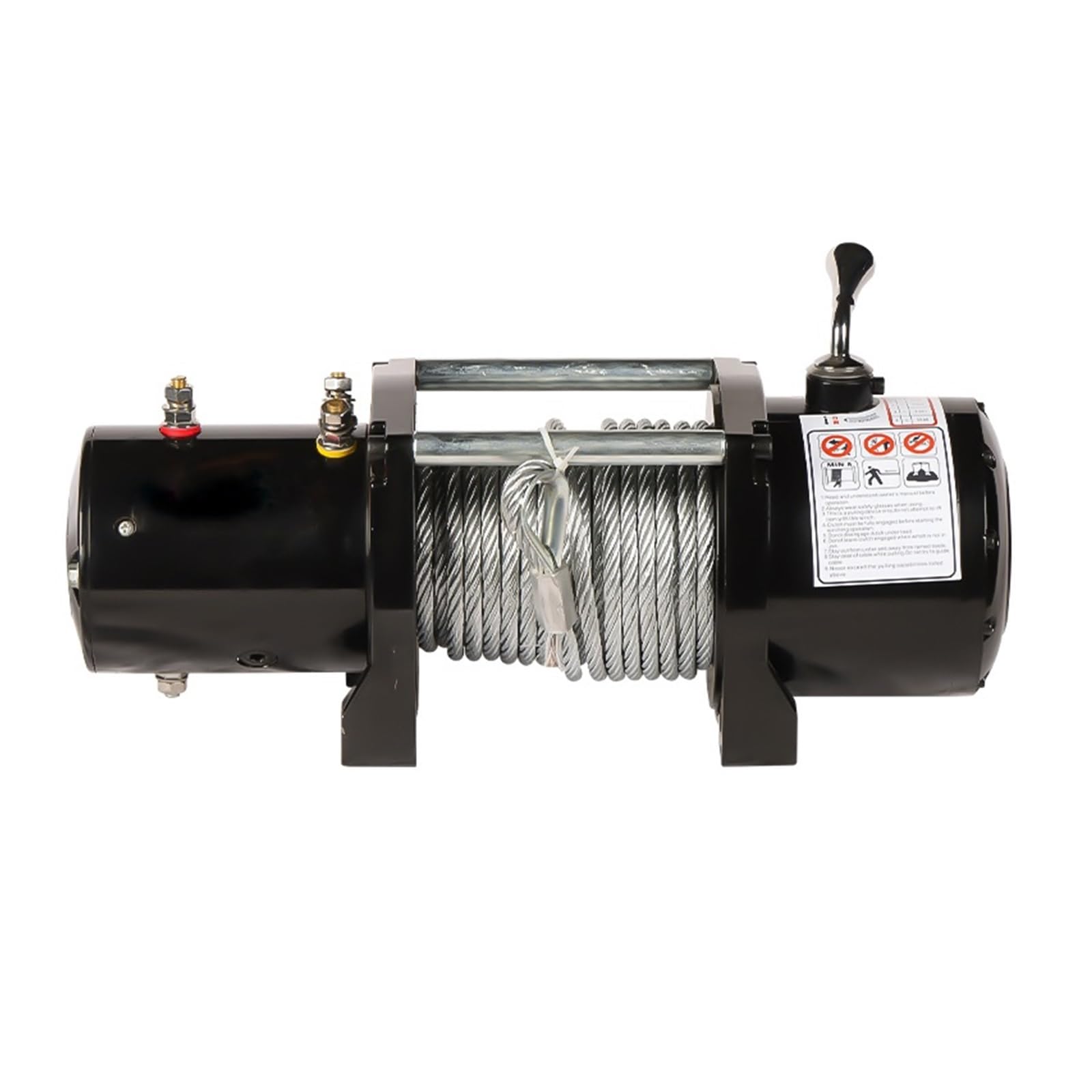 Verricello Di Recupero Elettrico 4500LBS ATV 12V / 24V A Fune Sintetica Con Telecomando Senza Fili(4500 no control)