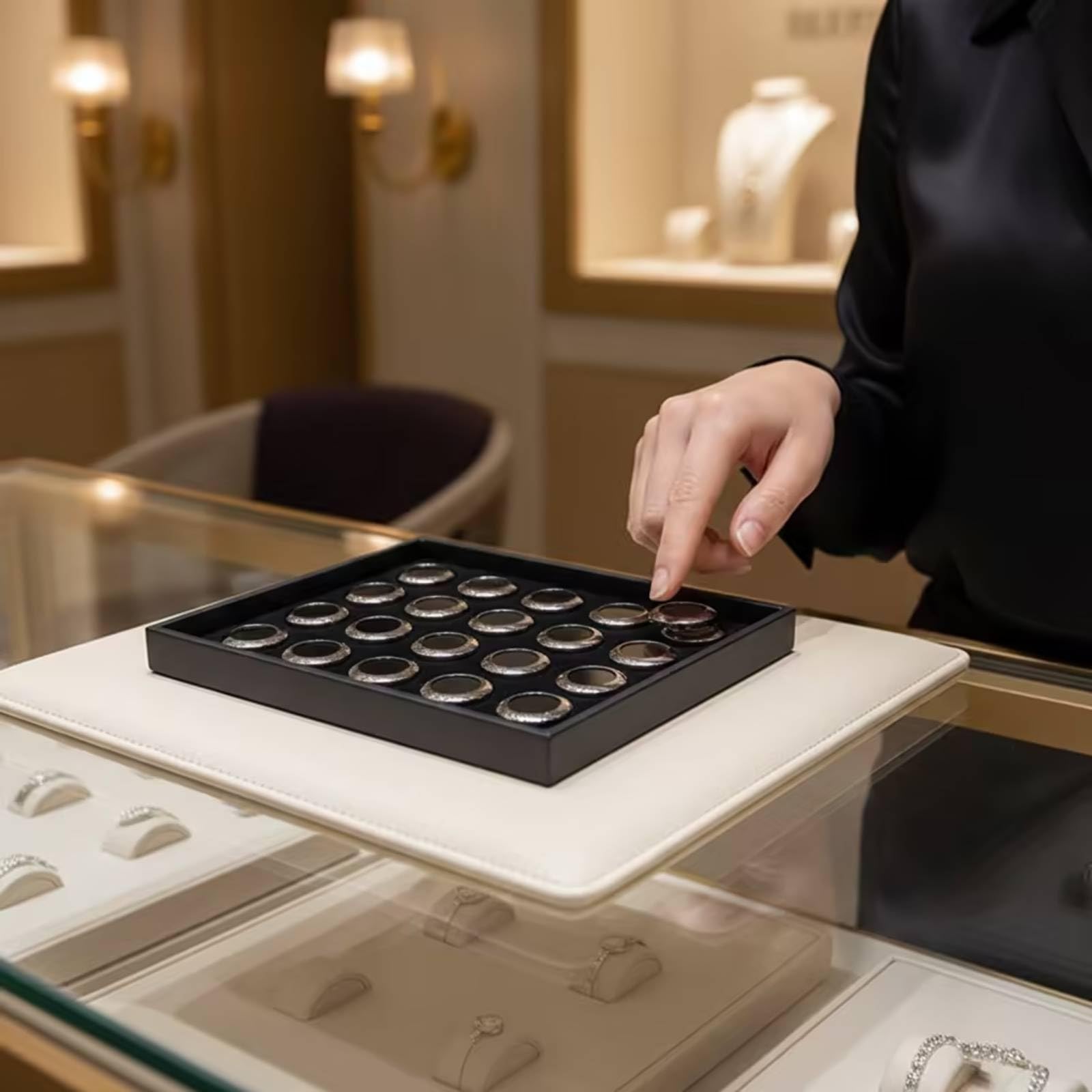 Organizador Diamantes Expositor con Compartimentos Práctico Caja Organizadora con Compartimentos para Joyeros