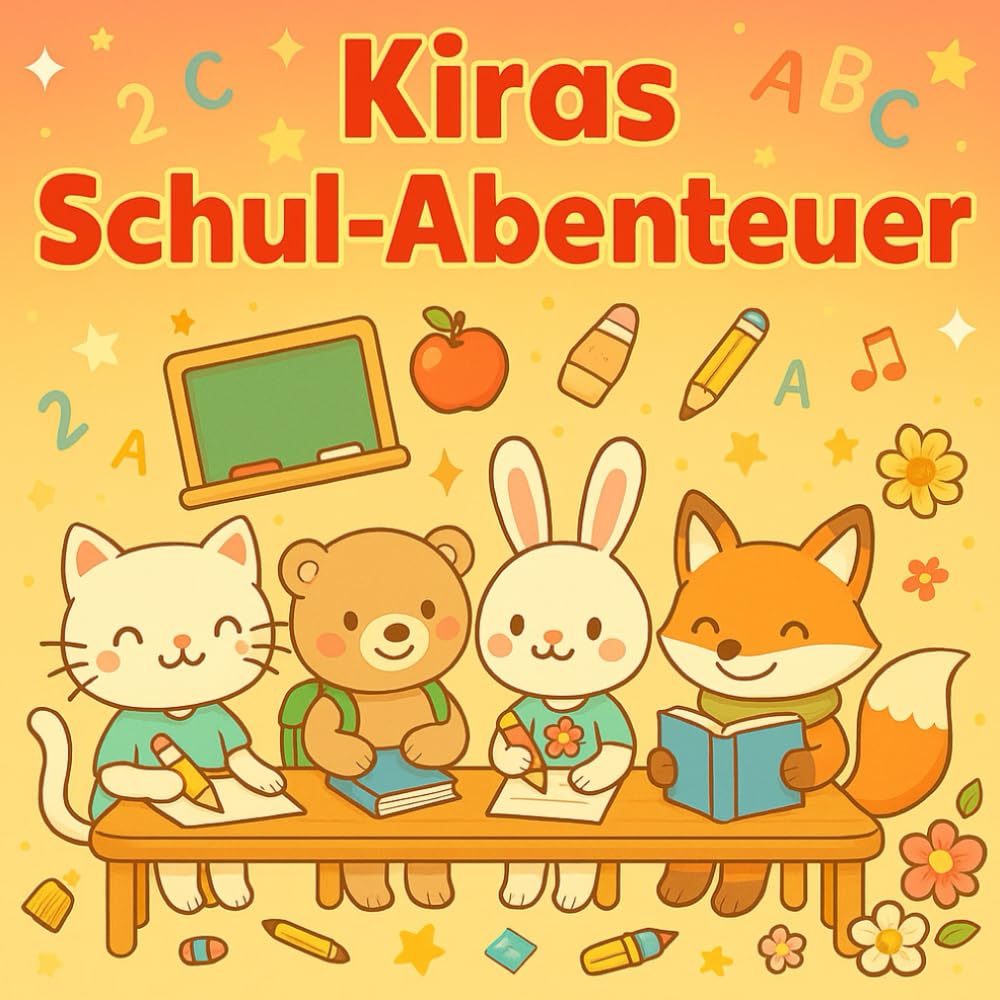 Kiras Schulabenteuer – Süße Tierfreunde und fröhliche Szenen zum Entspannen und Ausmalen
