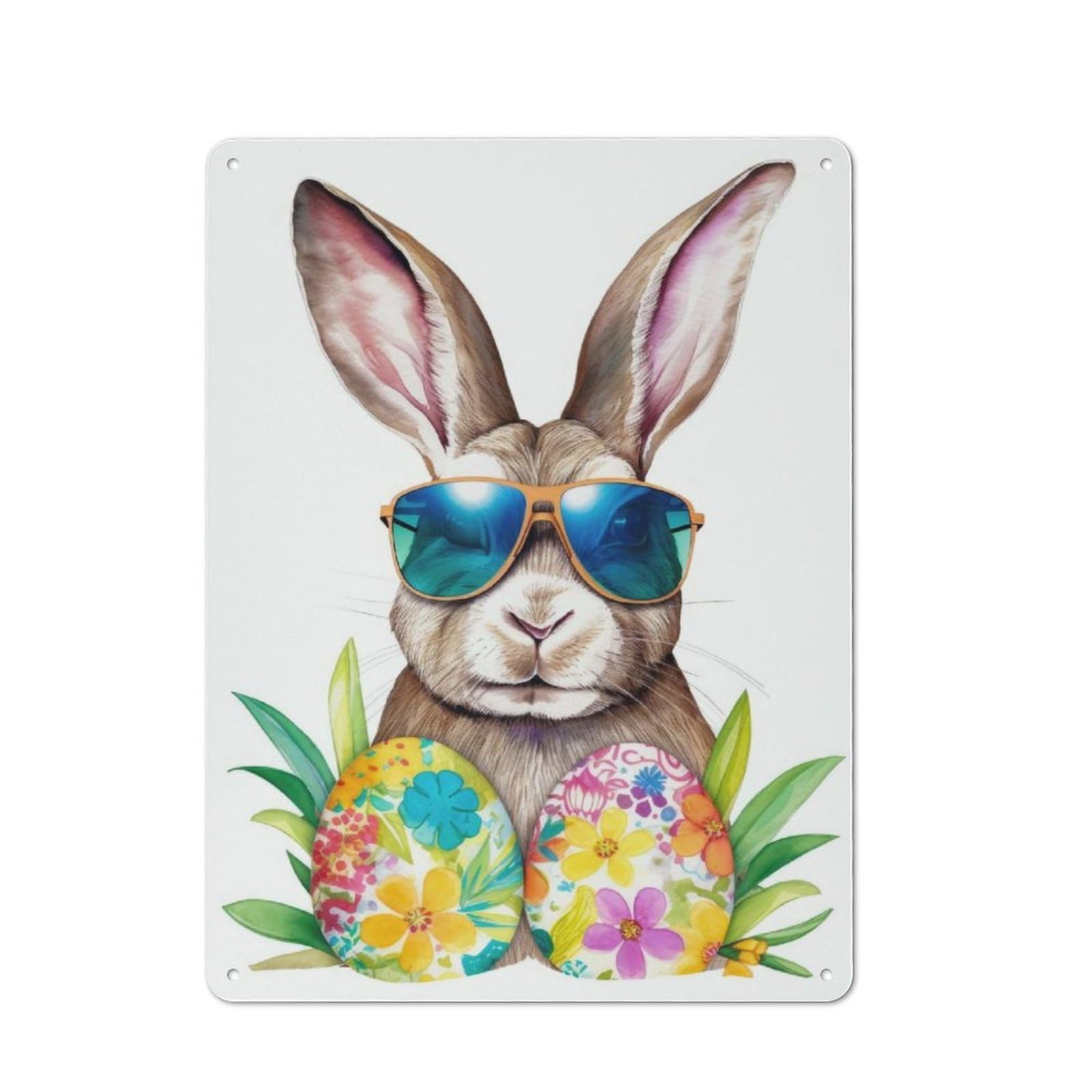 Junmoney Easter Bunny 10 Mr Cool Vintage Tin Sign 40X30cm With For Living Room Or Hallway, For Living Room Decor Lovers