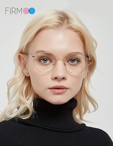 Miniatura 2 de Firmoo Lentes de lectura con bloqueo de luz azul de 1.75 pulgadas para mujer, lentes redondos de lectura para computadora que reducen la fatiga
