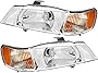 For Honda Odyssey Headlight 1999 2000 2001 2002 2003 2004 Driver and Passenger Side Headlamp Replacement