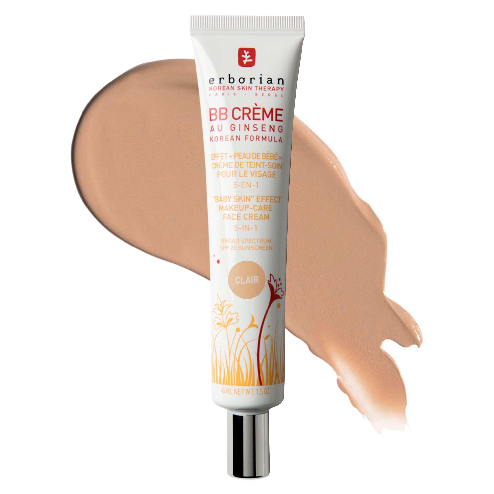 BB Cream Matte Beauty Balm SPF 20, Tone-Evening Korean Skincare Makeup Hybrid, Moisturizes & Conceals, Buildable Coverage, Natural Finish