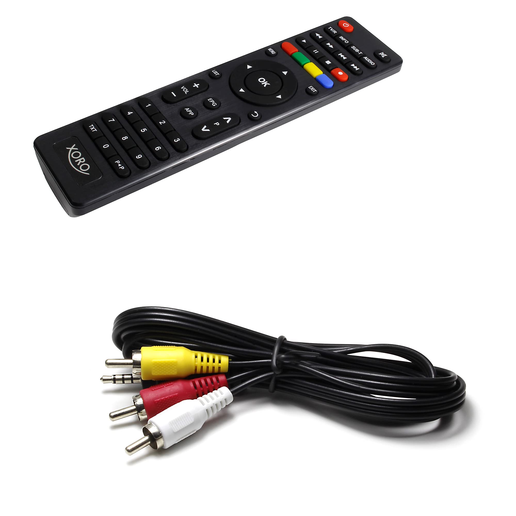 XORO HRK 7820 - HD Receiver für digitales unverschlüsseltes Kabelfernsehen (DVB-C), HDMI Anschluss, AV-Out, S/PDIF, USB 2.0 Mediaplayer, Ethernet, LED Display