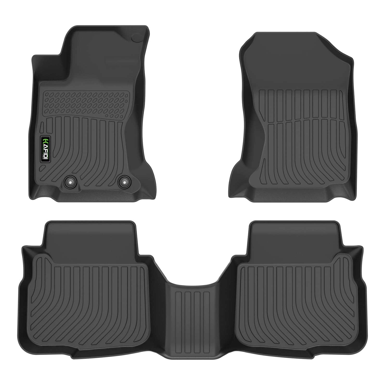 HAFIDI Floor Mats Fit for Subaru Outback 2020-2024 & Subaru Legacy 2020-2024 All Weather Protection TPE Anti-Slip Automotive Full Set Floor Liners Custom Accessories - Black
