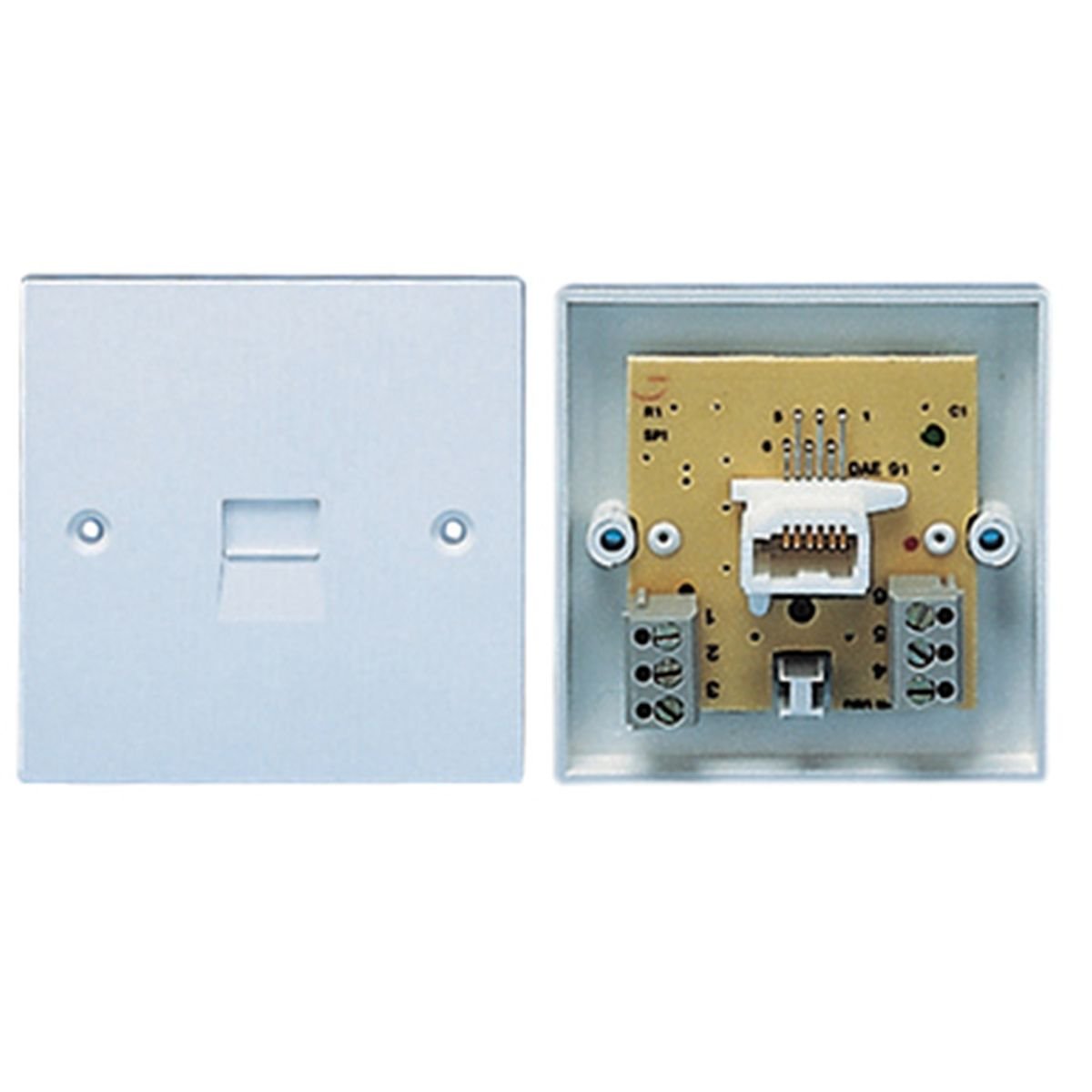 Electrovision Flush Mounted 3/6A Secondary Telephone Socket