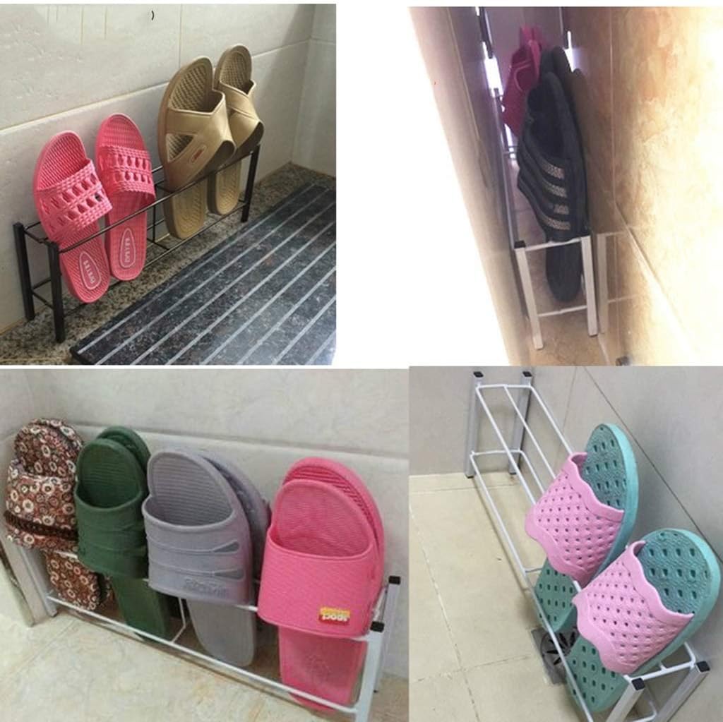 Creative Slippers Shoe Rack Wrought Iron Home Simple Economic Bathroom Dormitory Bathroom Door Storage Small Shoe Rack