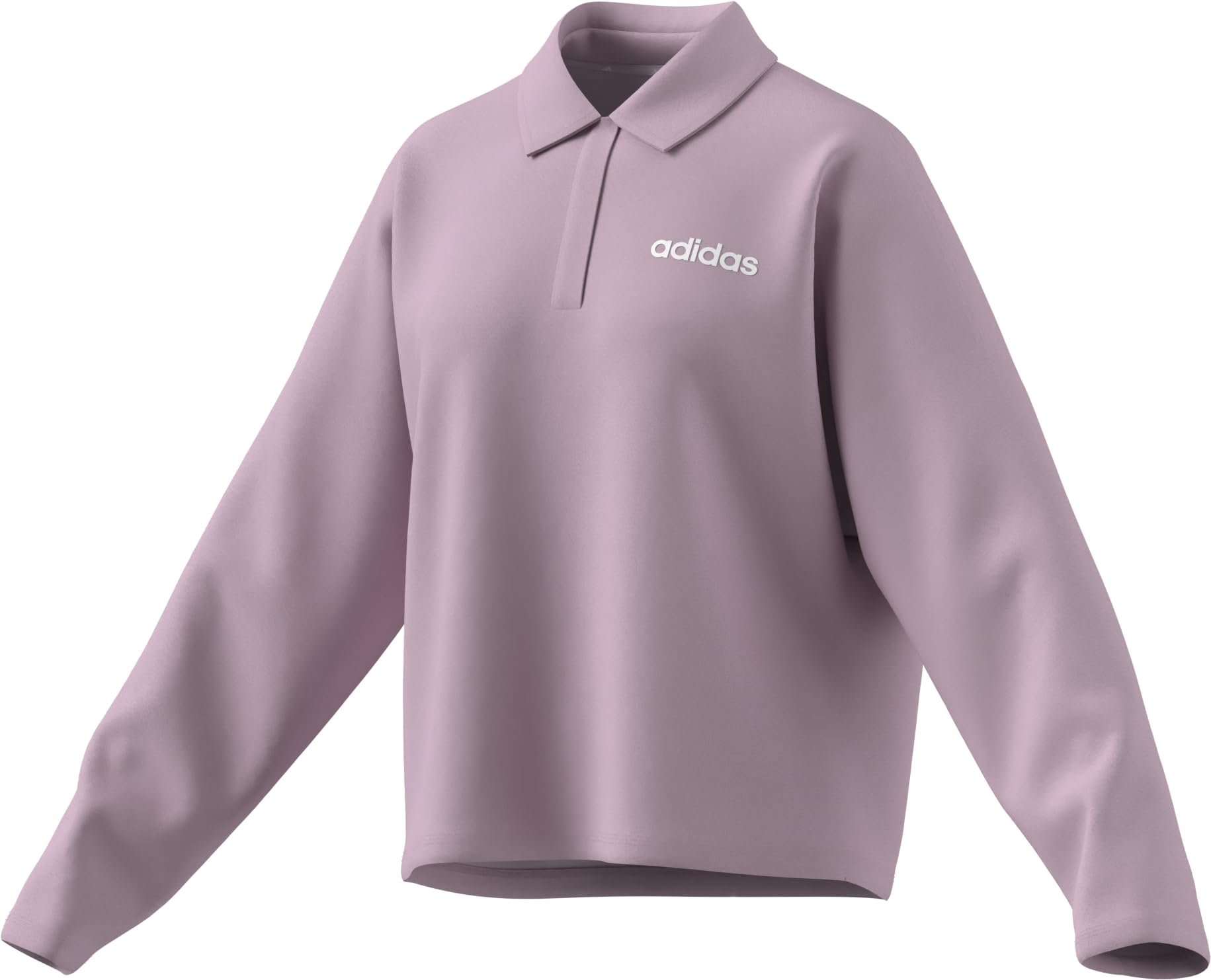 adidas Mujer Essentials Linear Fleece Polo Sweatshirt