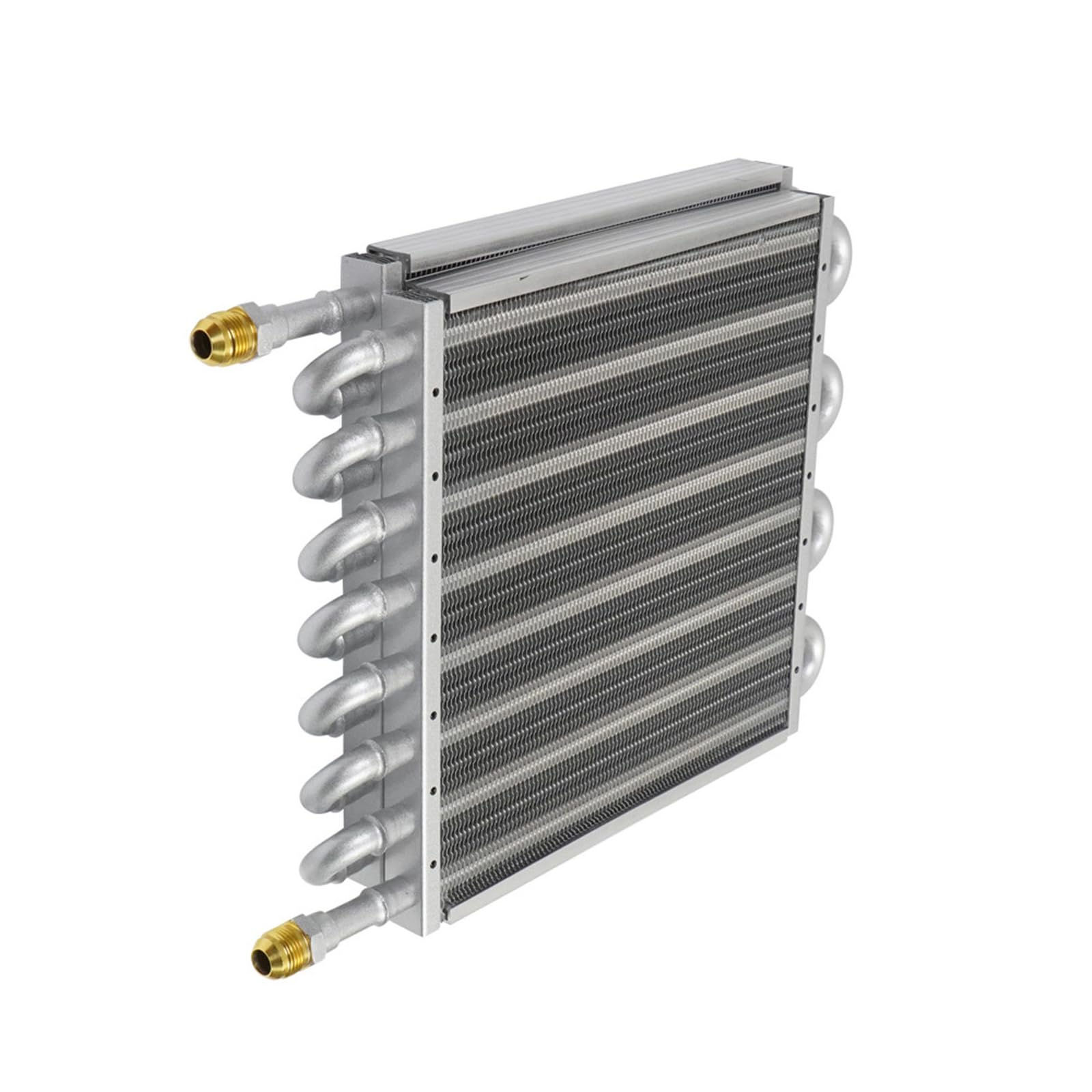 Condensatore d'aria per veicoli efficaci, 16 file, argento | Struttura a due strati per una migliore refrigerazione e ampia vestibilità dell'auto, efficace riduzione della temperatura in