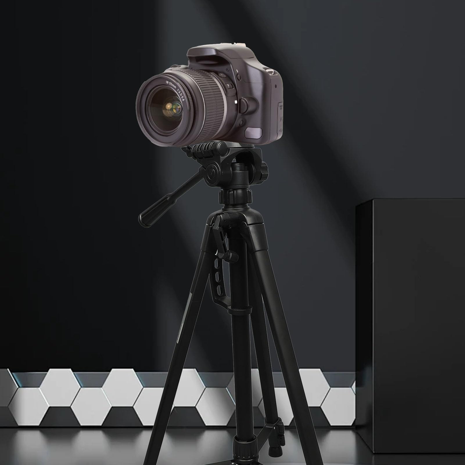 EMUKOEP Supporto Treppiede per Fotocamera in ABS di Alta qualità con Altezza Regolabile, Ideale per gli Appassionati di Fotografia