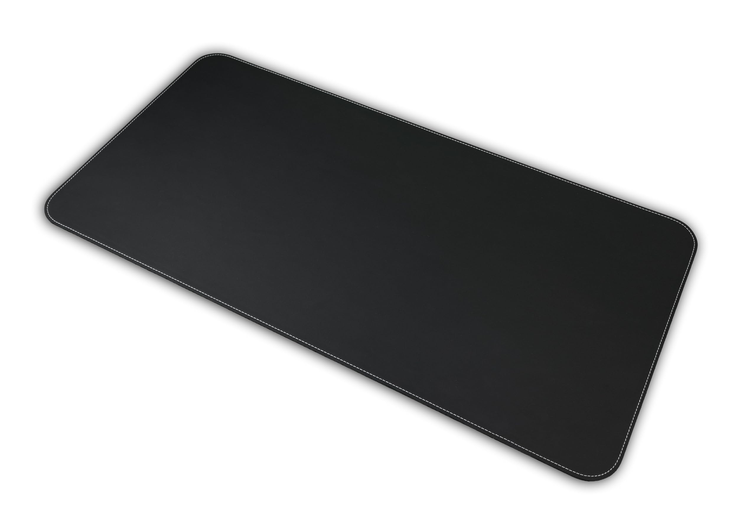 Trim Style - Sottomano da scrivania in vera pelle, con cuciture decorative e fondo antiscivolo, 80 x 40 cm, made in Germany