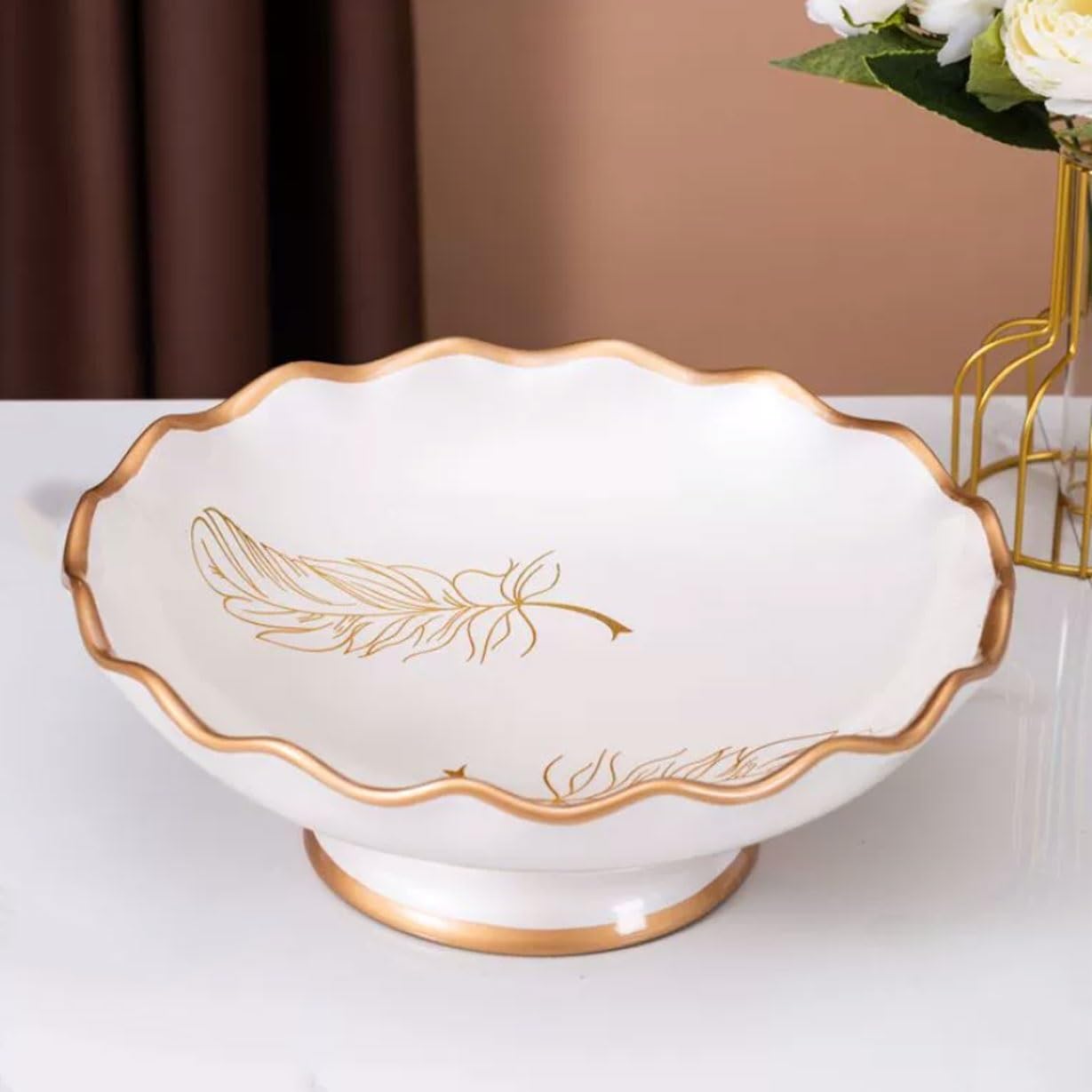 Ceramiczne Patery Na Owoce Miski Na Owoce Dekoracyjne Miski Tace Na Desery Na Imprezę Patery Na Cukierki Tace Na Owoce Tace Do Serwowania